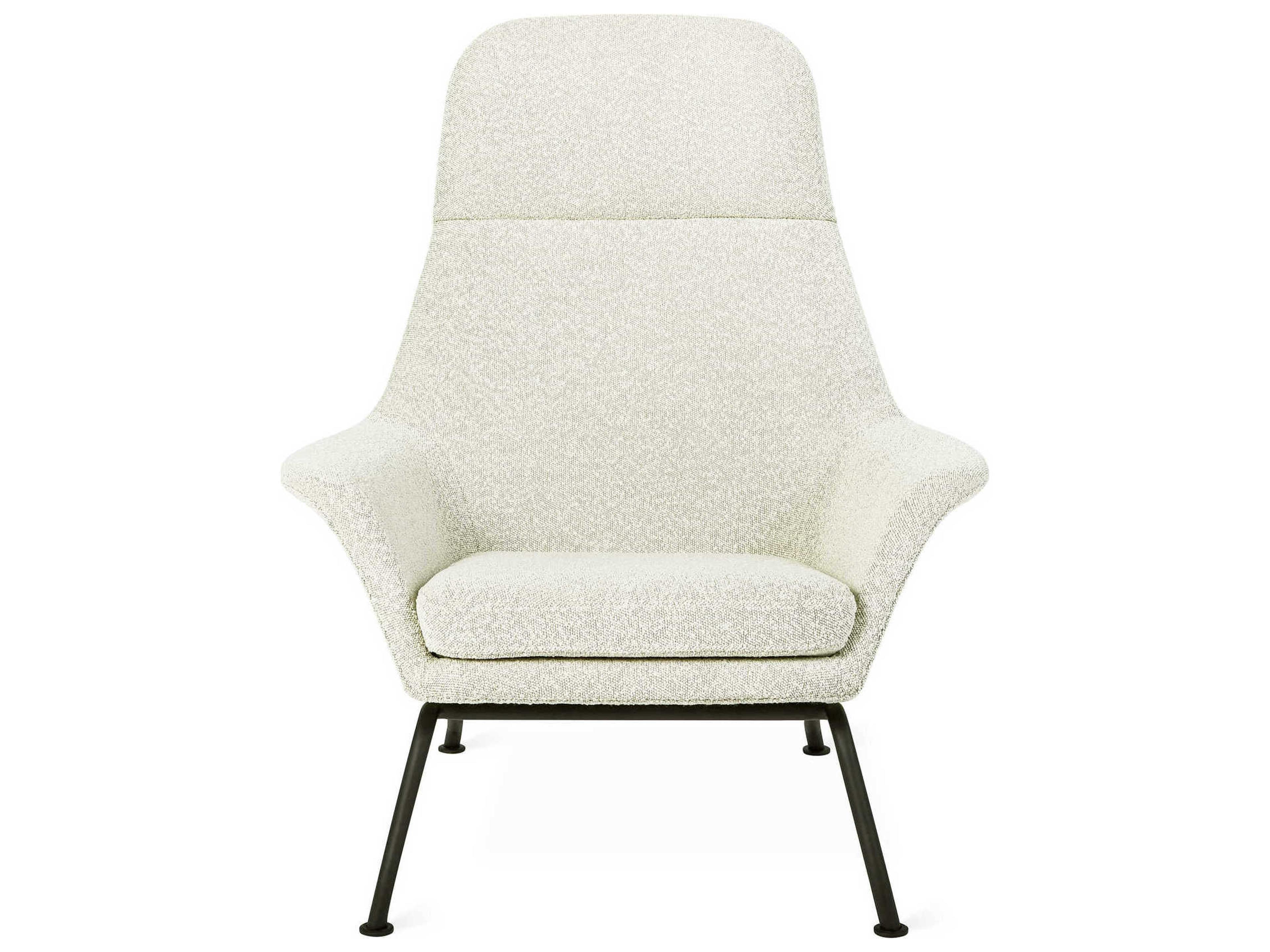 Gus* Modern Tallinn White Fabric Accent Chair