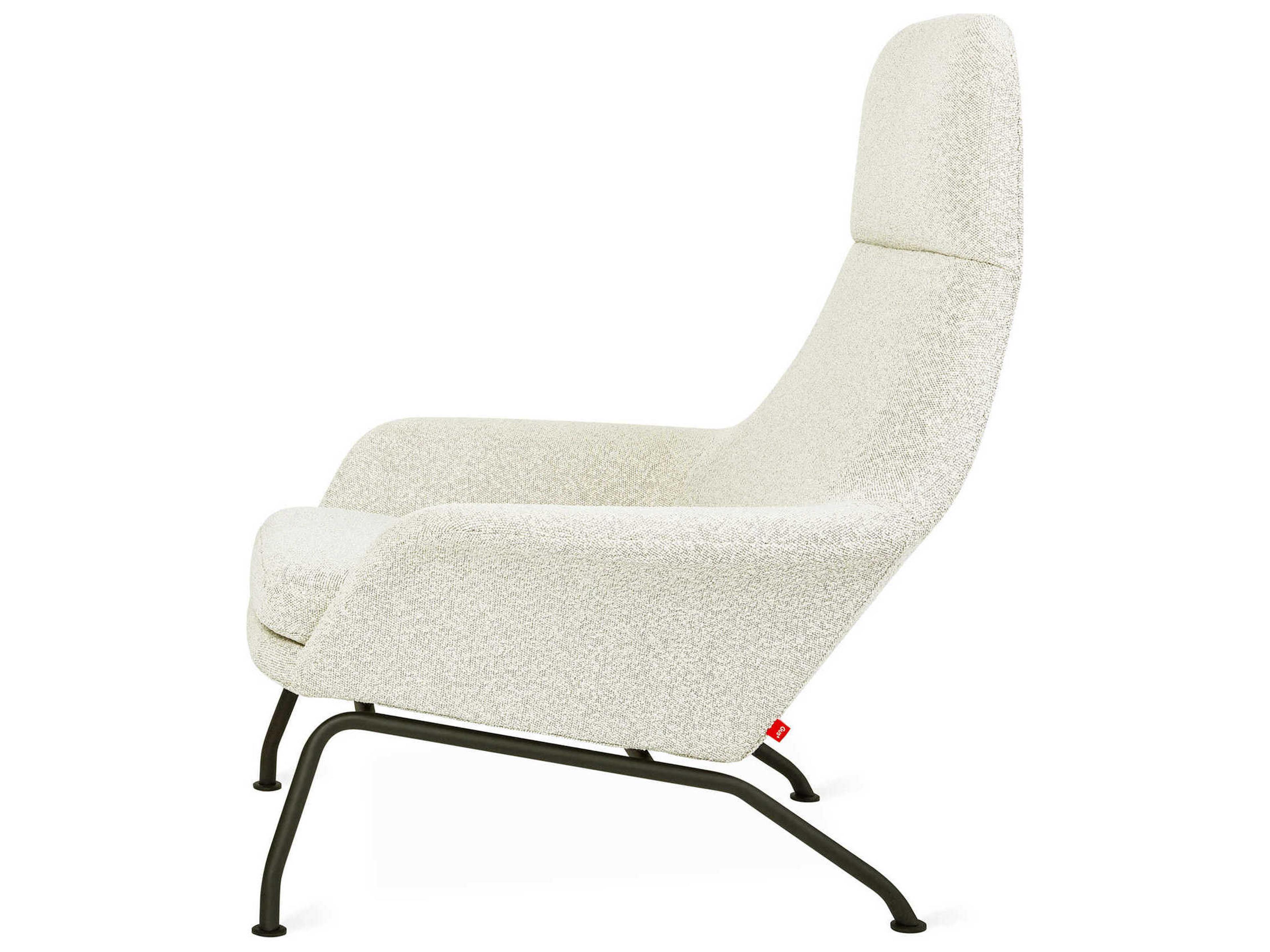 Gus* Modern Tallinn White Fabric Accent Chair