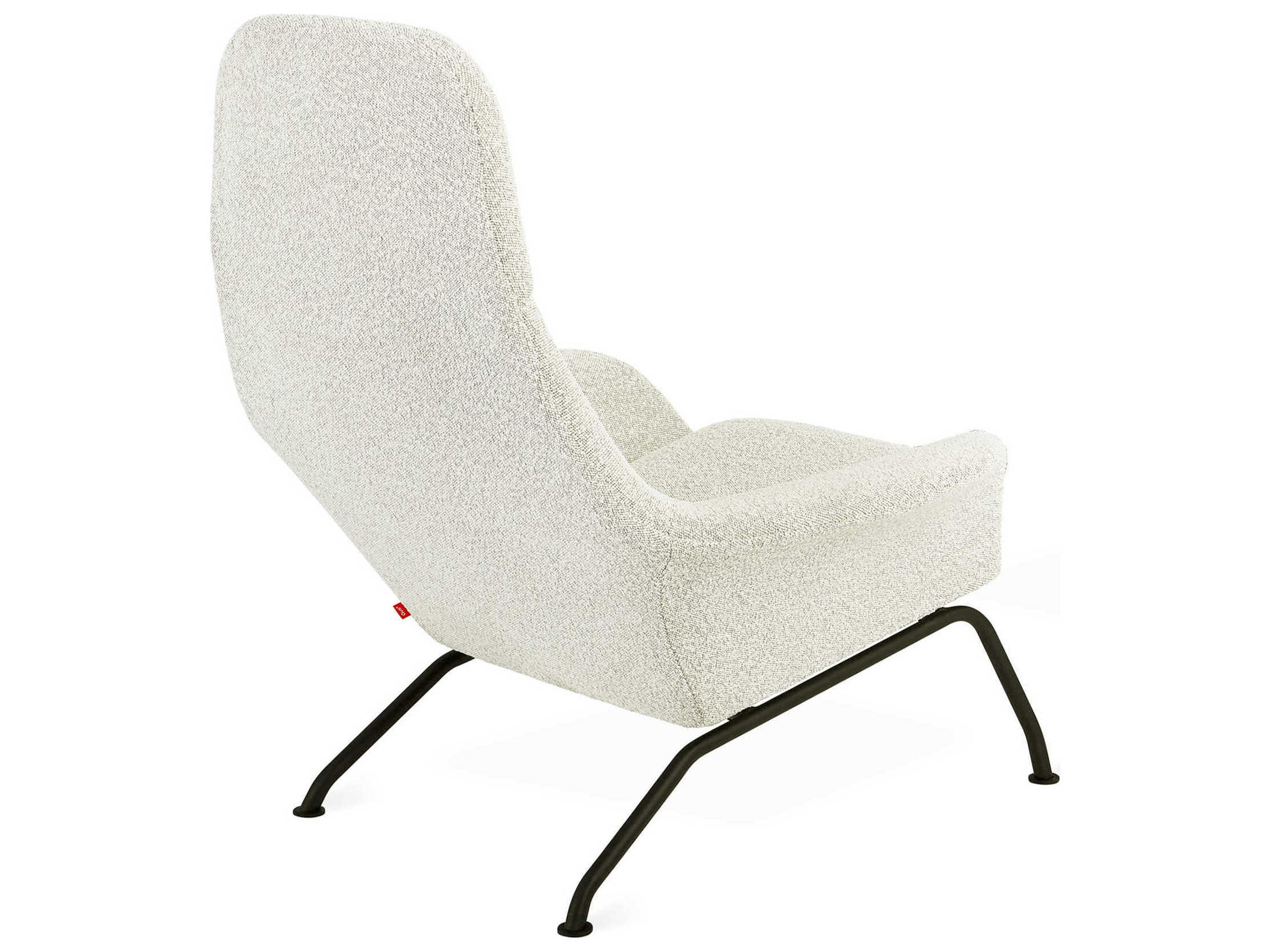 Gus* Modern Tallinn White Fabric Accent Chair