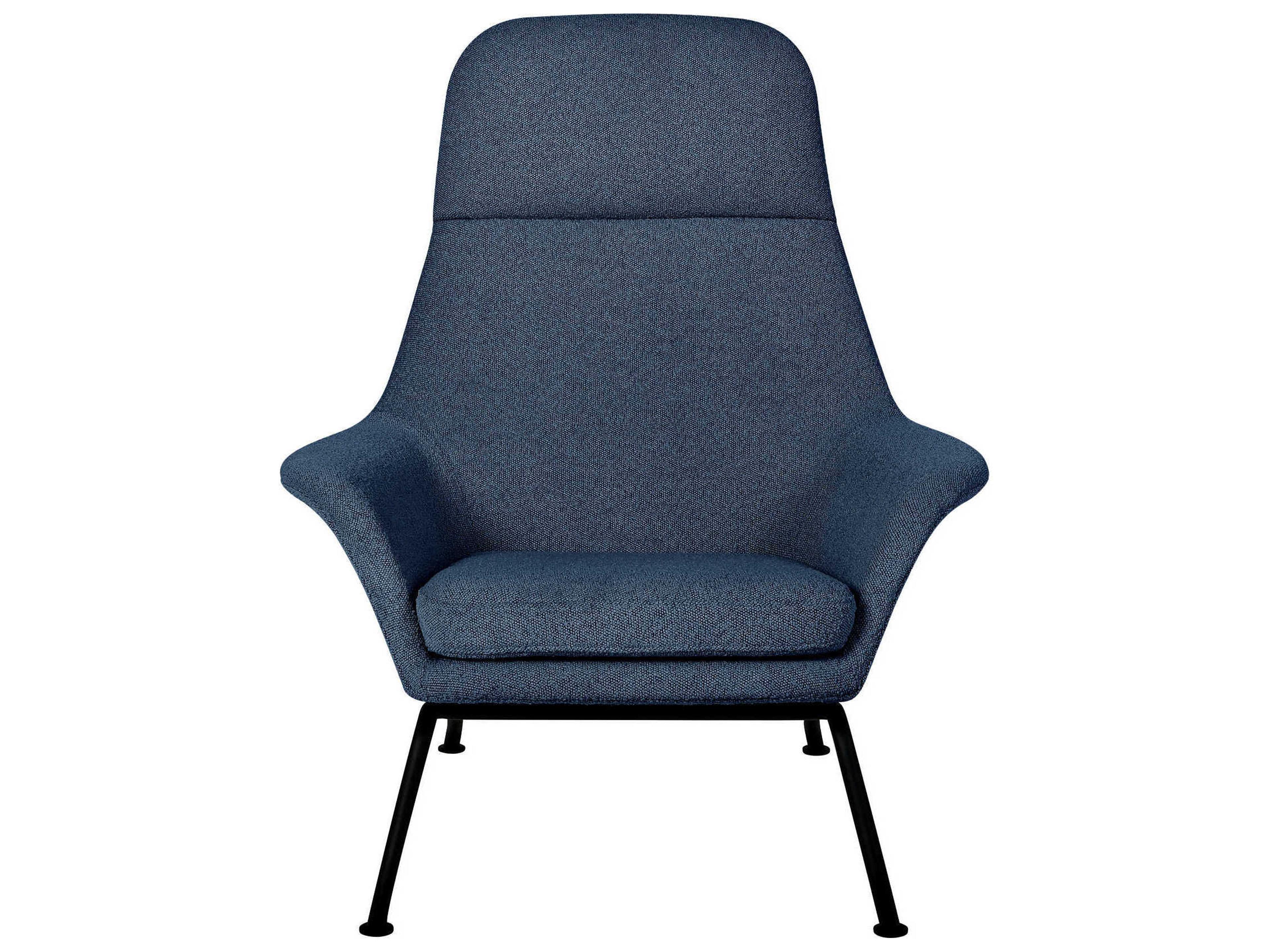 Gus* Modern Tallinn Blue Fabric Accent Chair