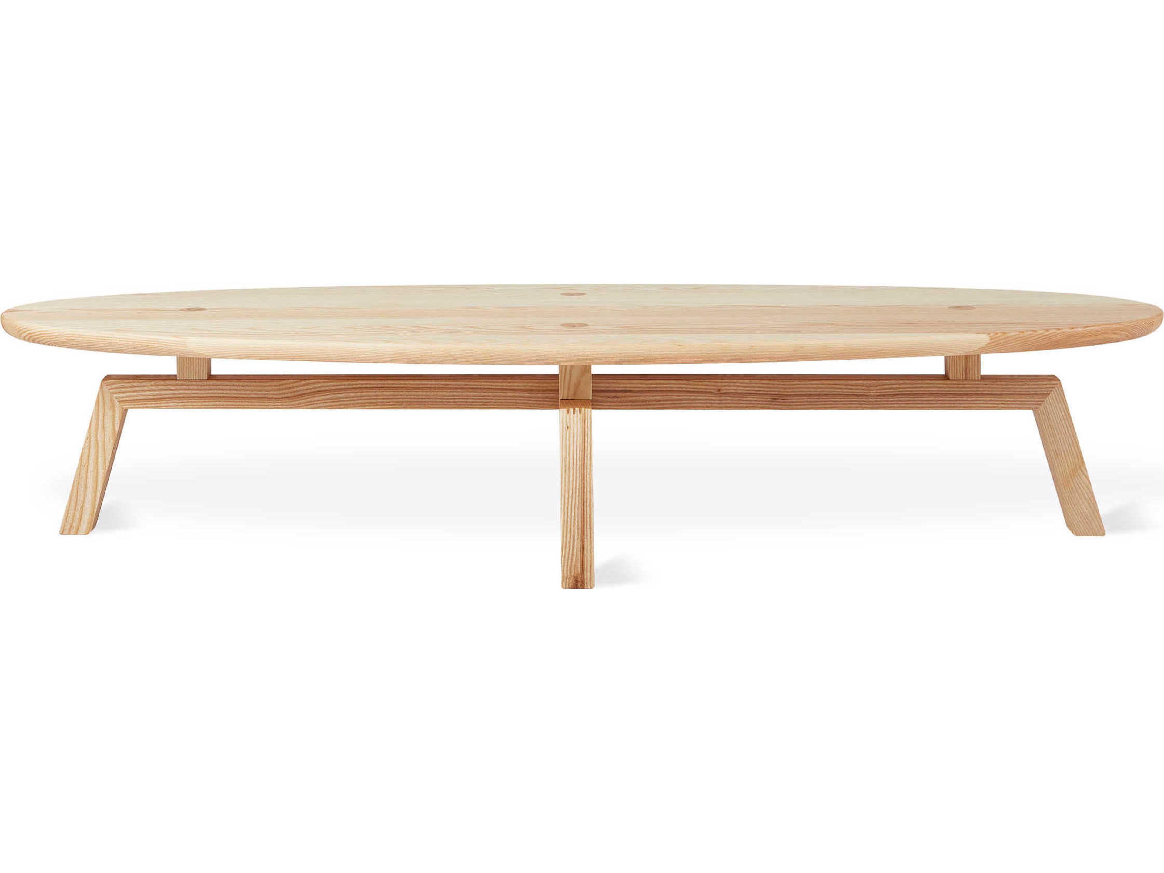 Gus* Modern Solana Oval Wood Ash Blonde Coffee Table