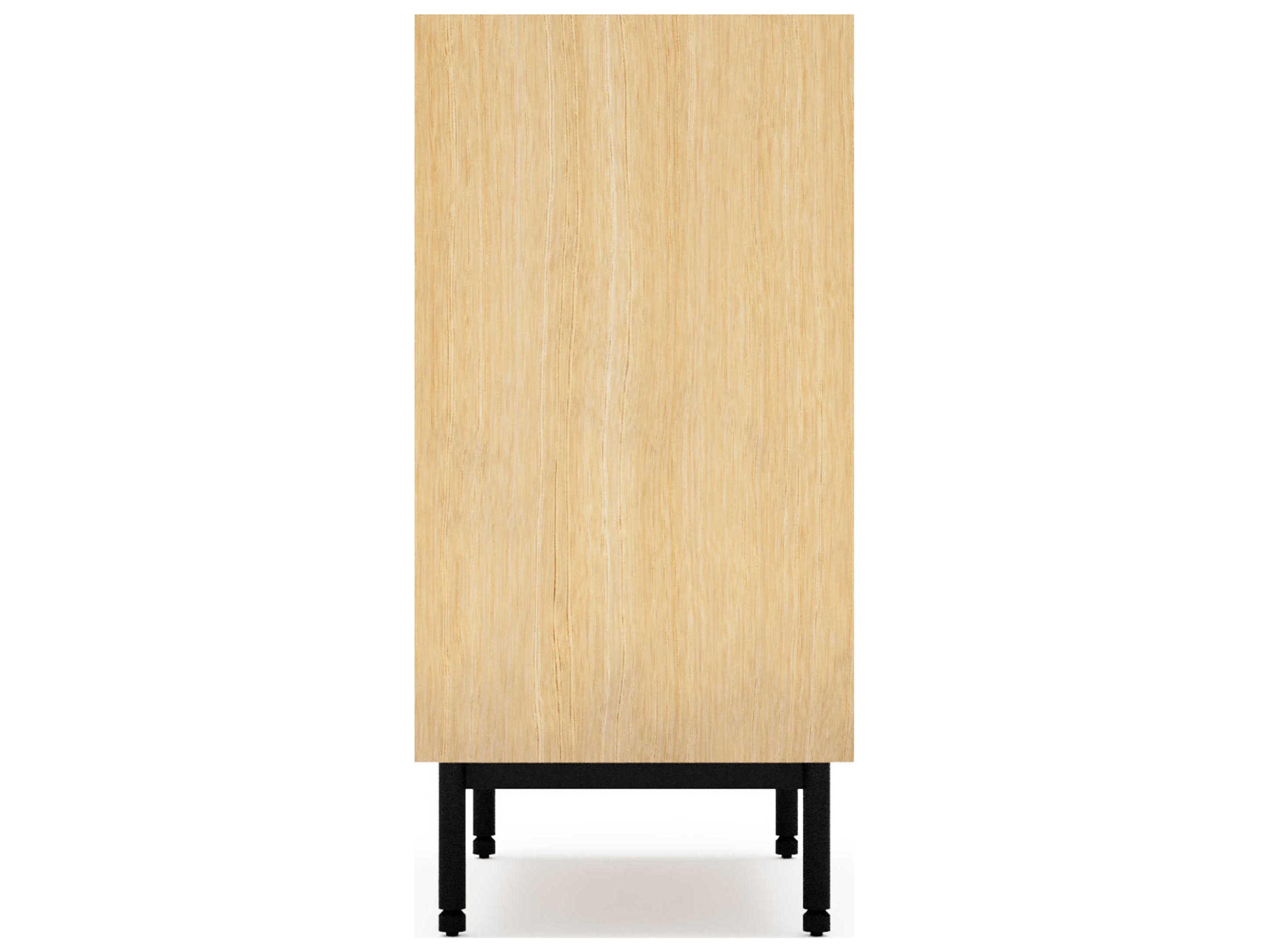 Gus* Modern Munro 4-Drawers Black Oak Wood Dresser