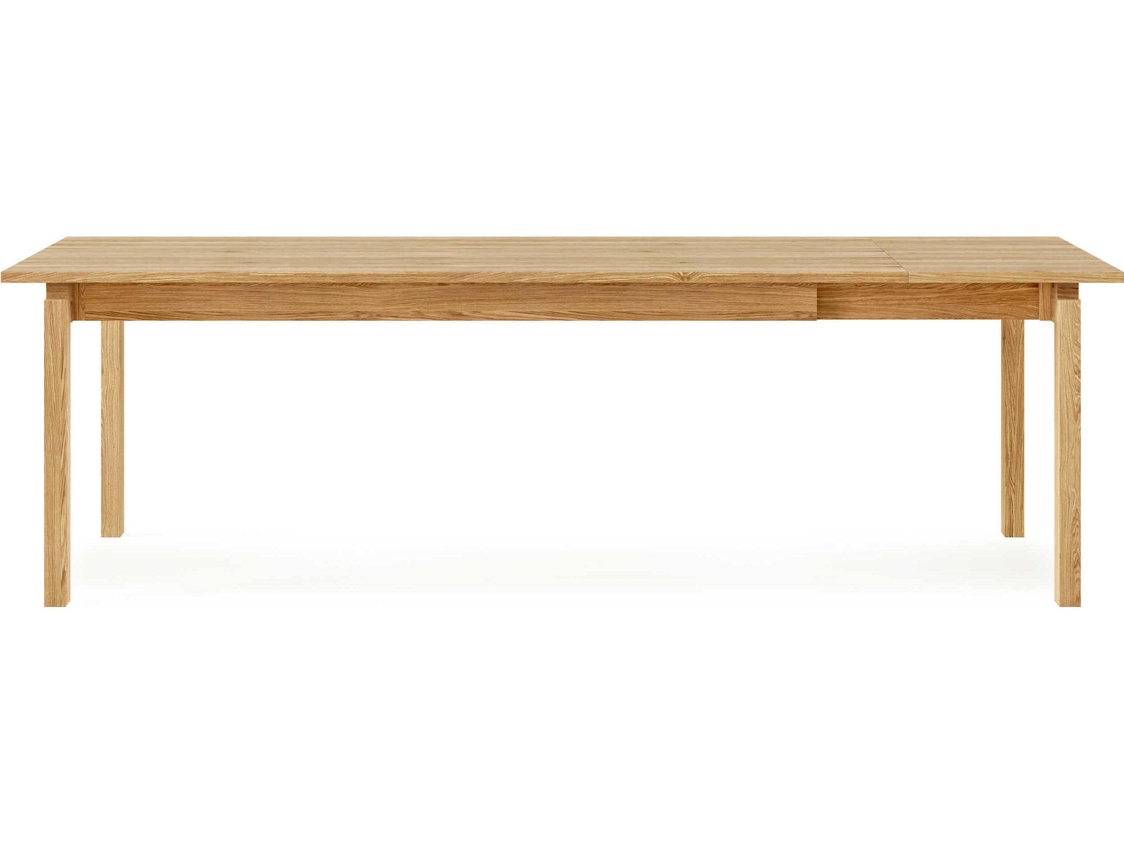 Gus* Modern Annex Extendable Rectangular Wood White Oak Dining Table