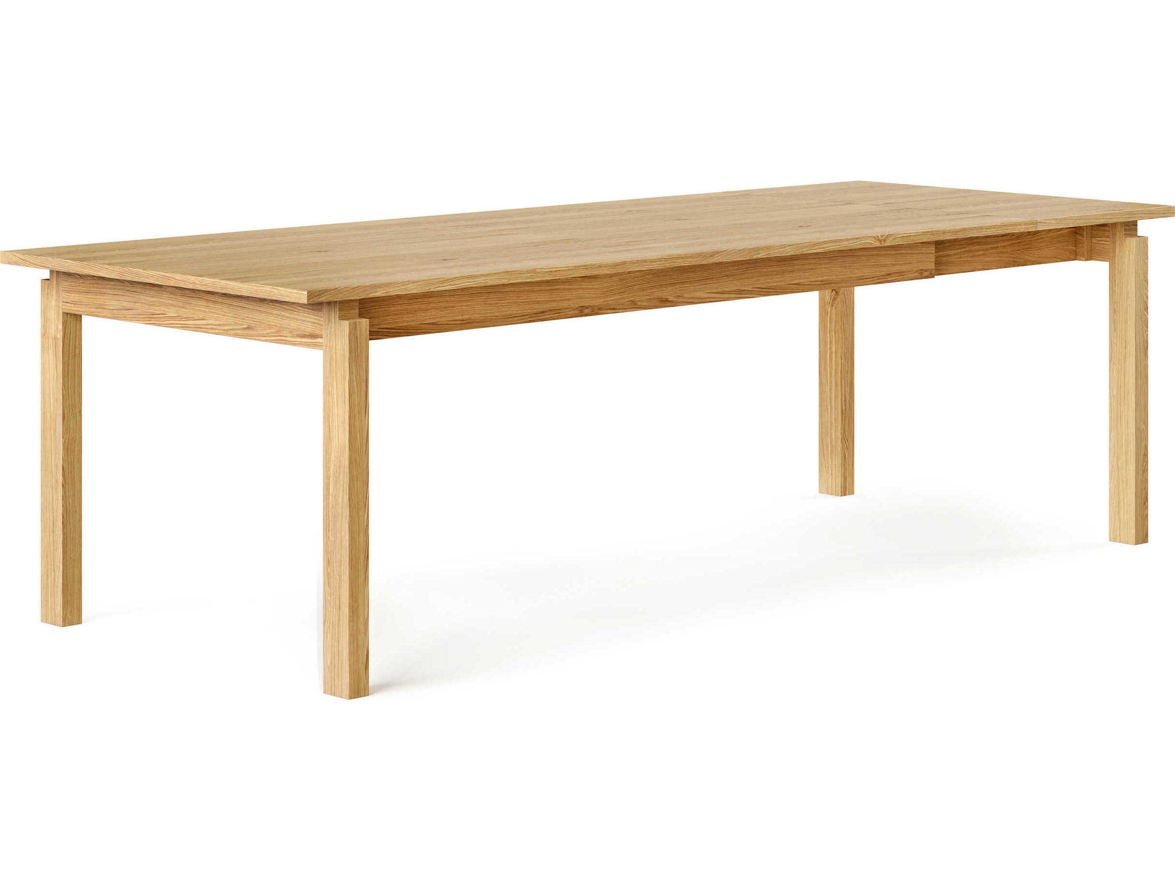 Gus* Modern Annex Extendable Rectangular Wood White Oak Dining Table