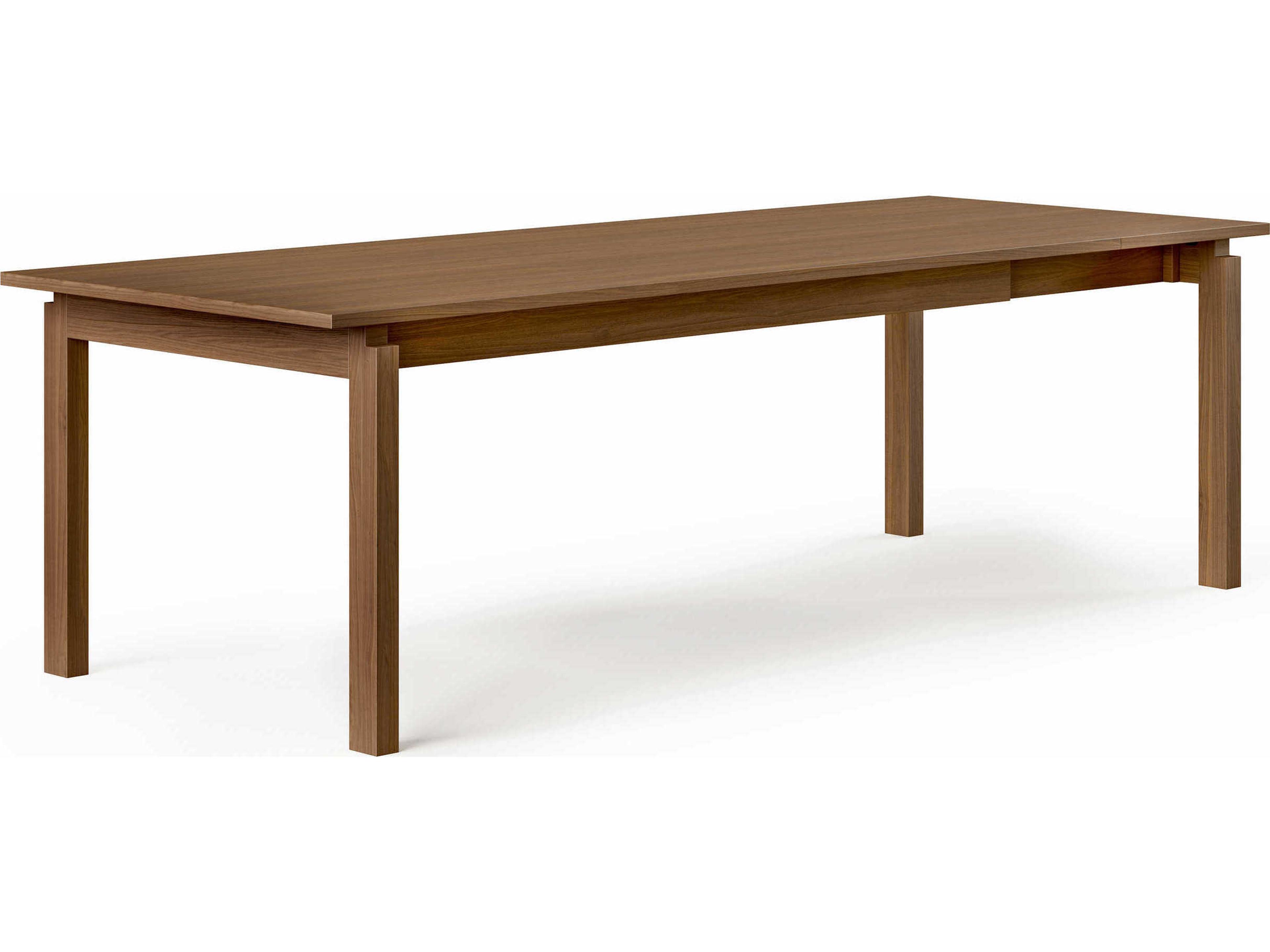 Gus* Modern Annex Extendable Rectangular Wood Walnut Dining Table