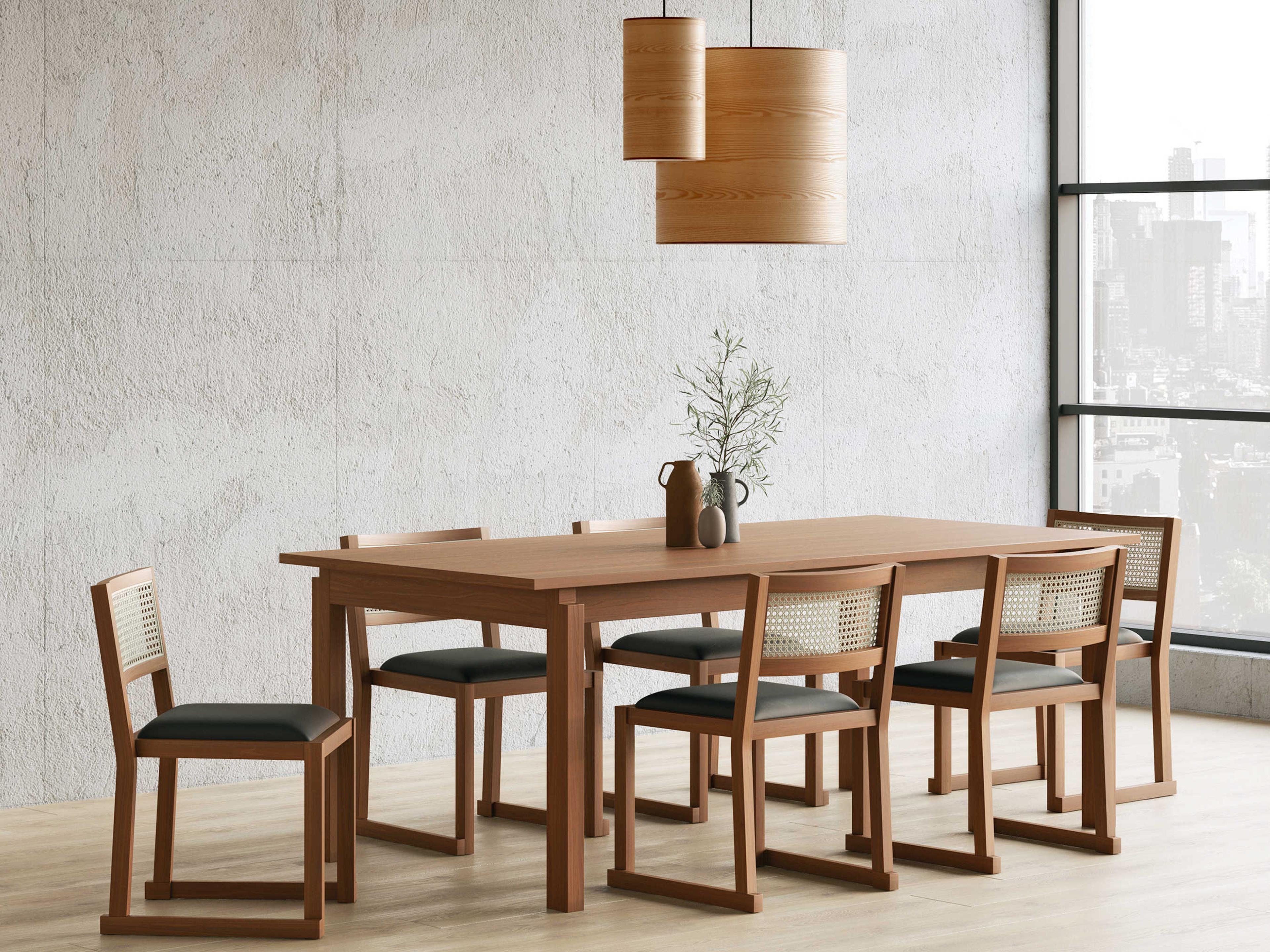 Gus* Modern Annex Extendable Rectangular Wood Walnut Dining Table