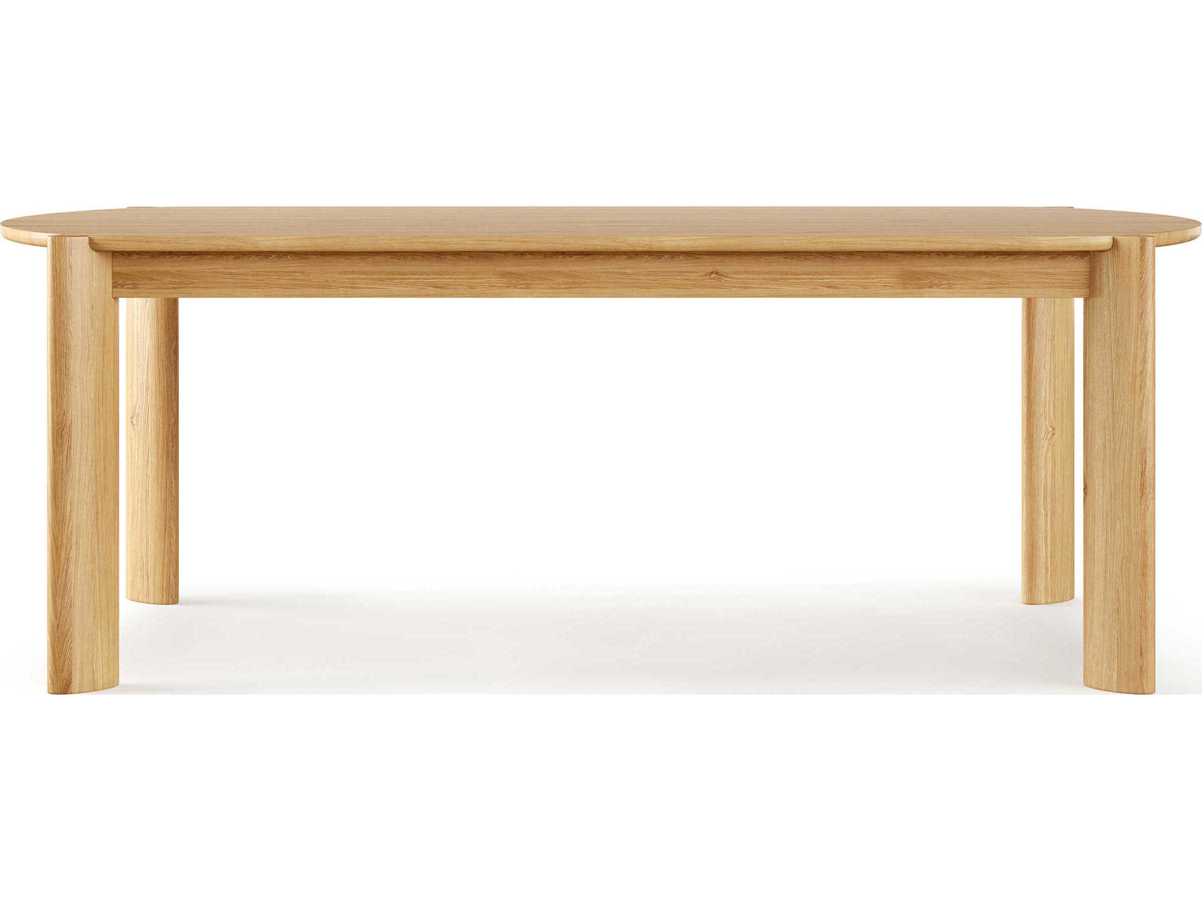 Gus* Modern Bancroft Oval Wood White Oak Dining Table