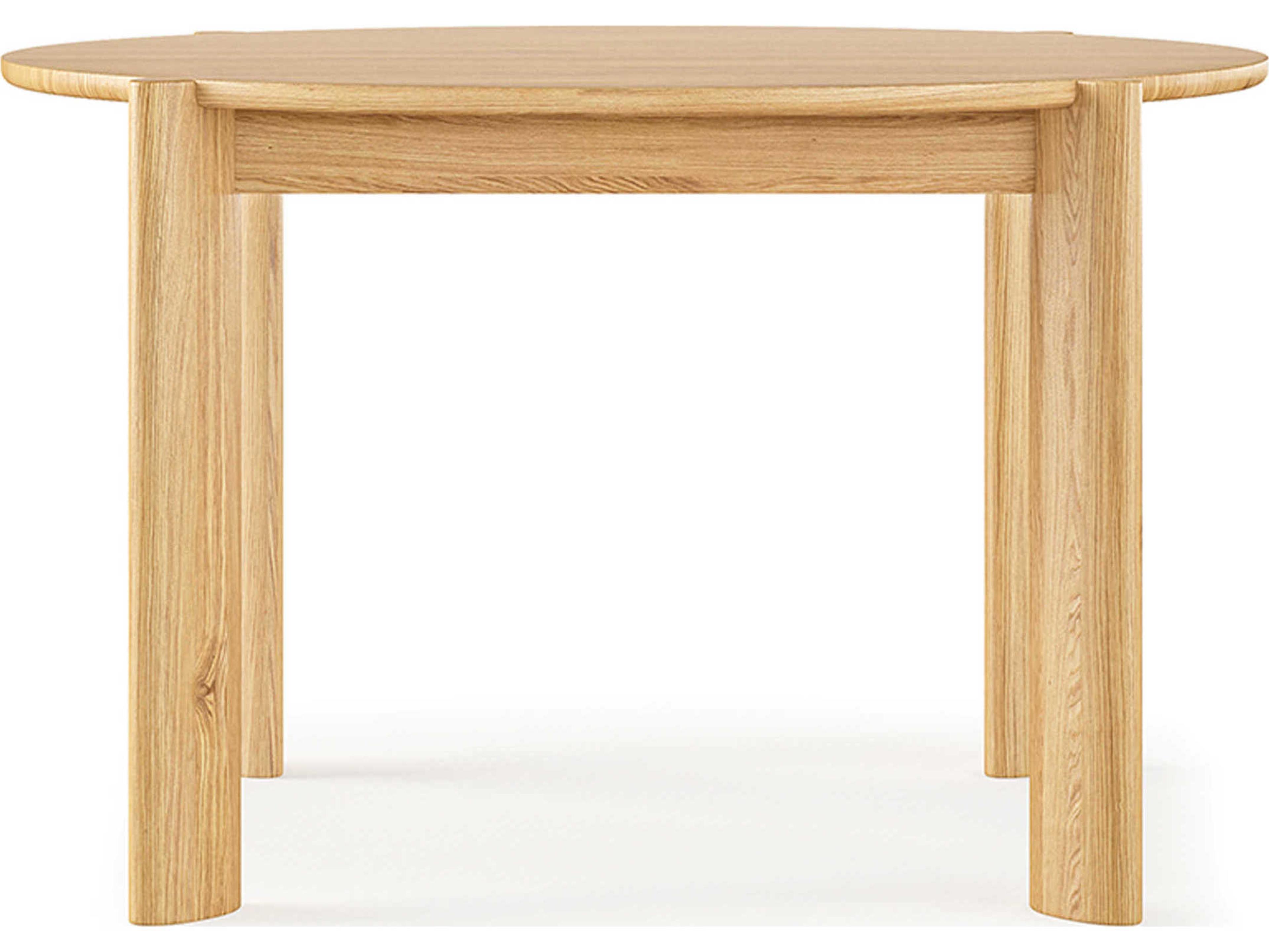 Gus* Modern Bancroft Round Wood White Oak Dining Table