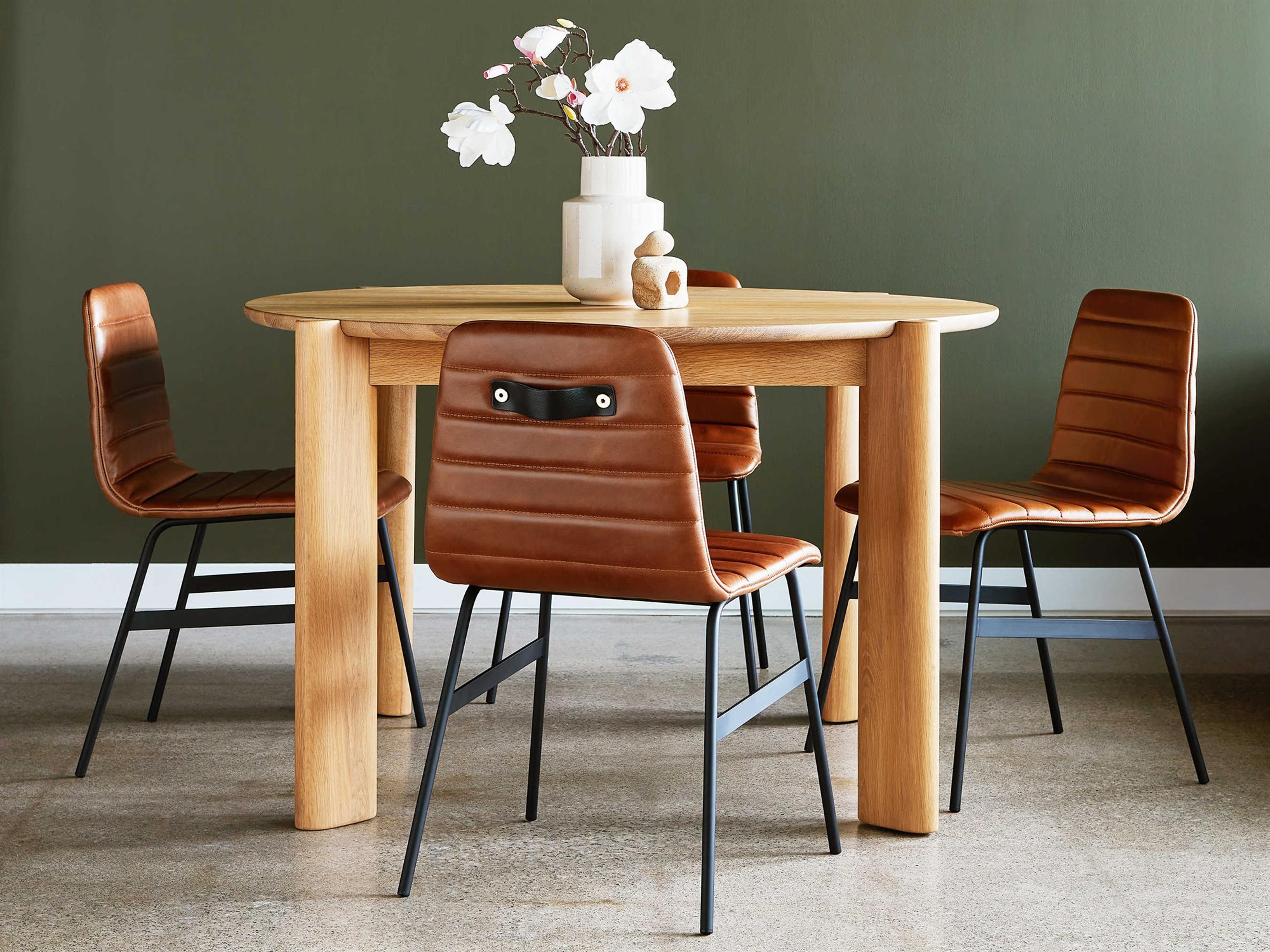 Bancroft Oak Wood Dining Room Set