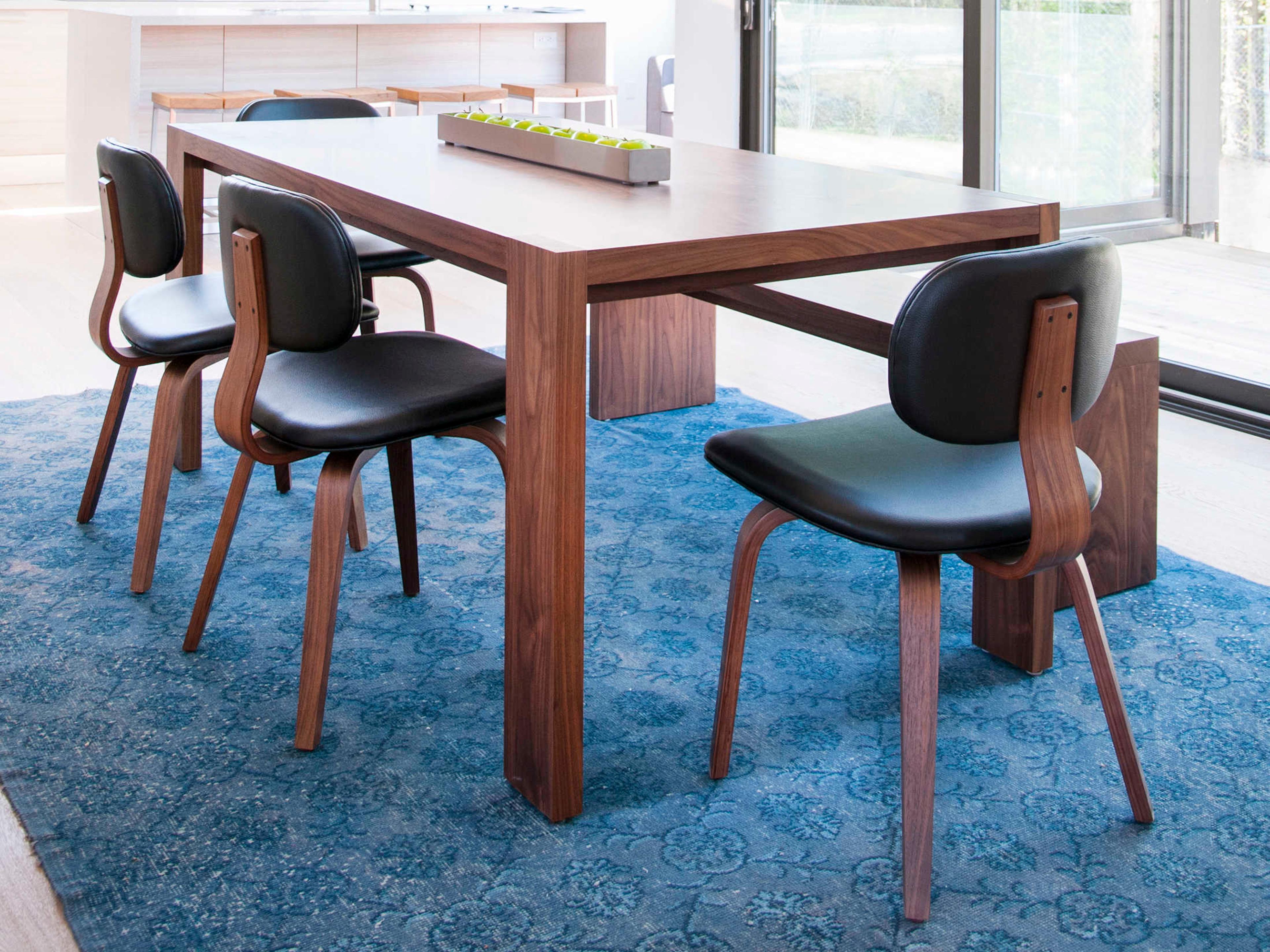 Gus* Modern Plank Rectangular Wood Walnut Dining Table