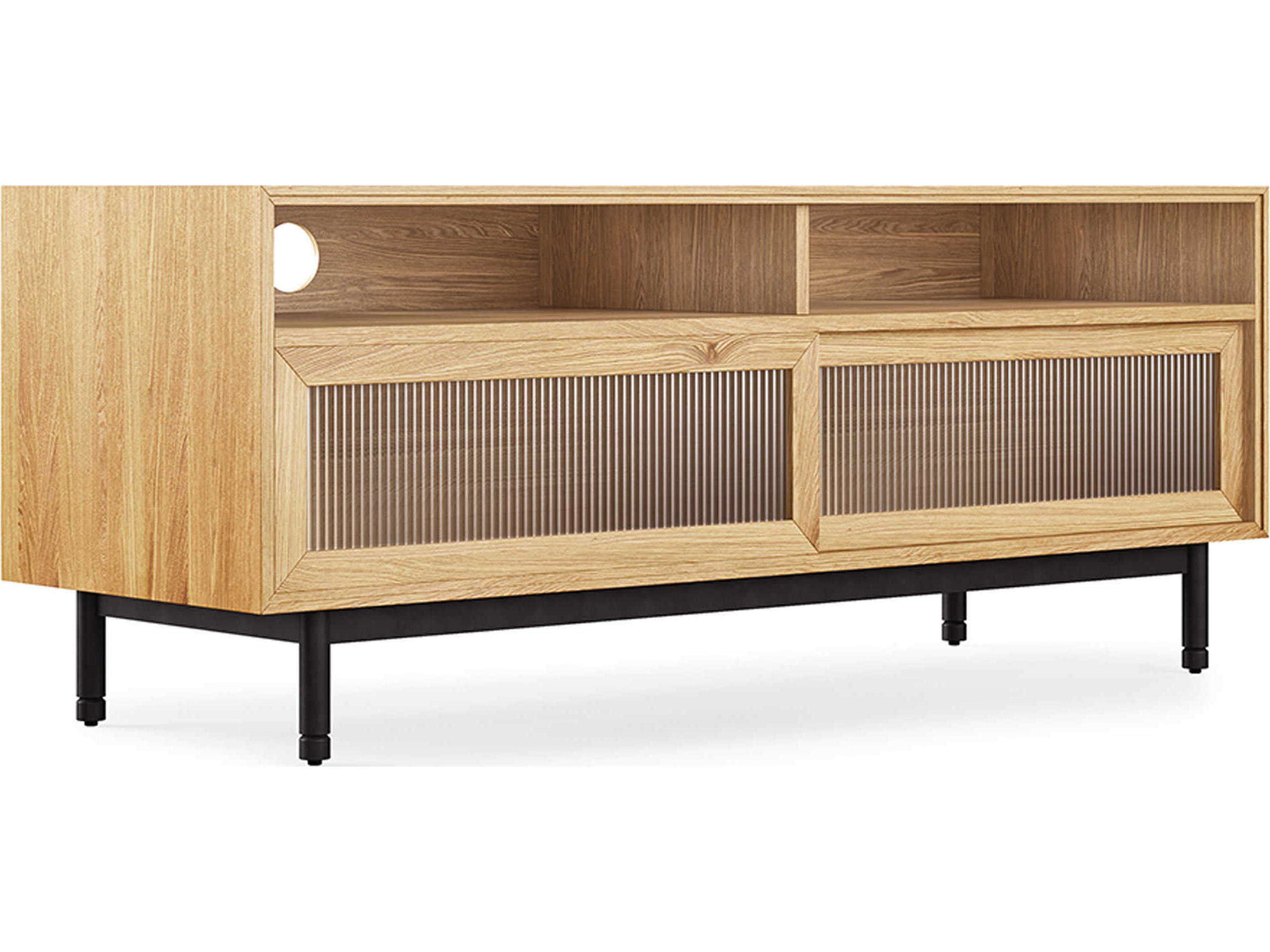 Munro 59" Oak Wood White Media Console