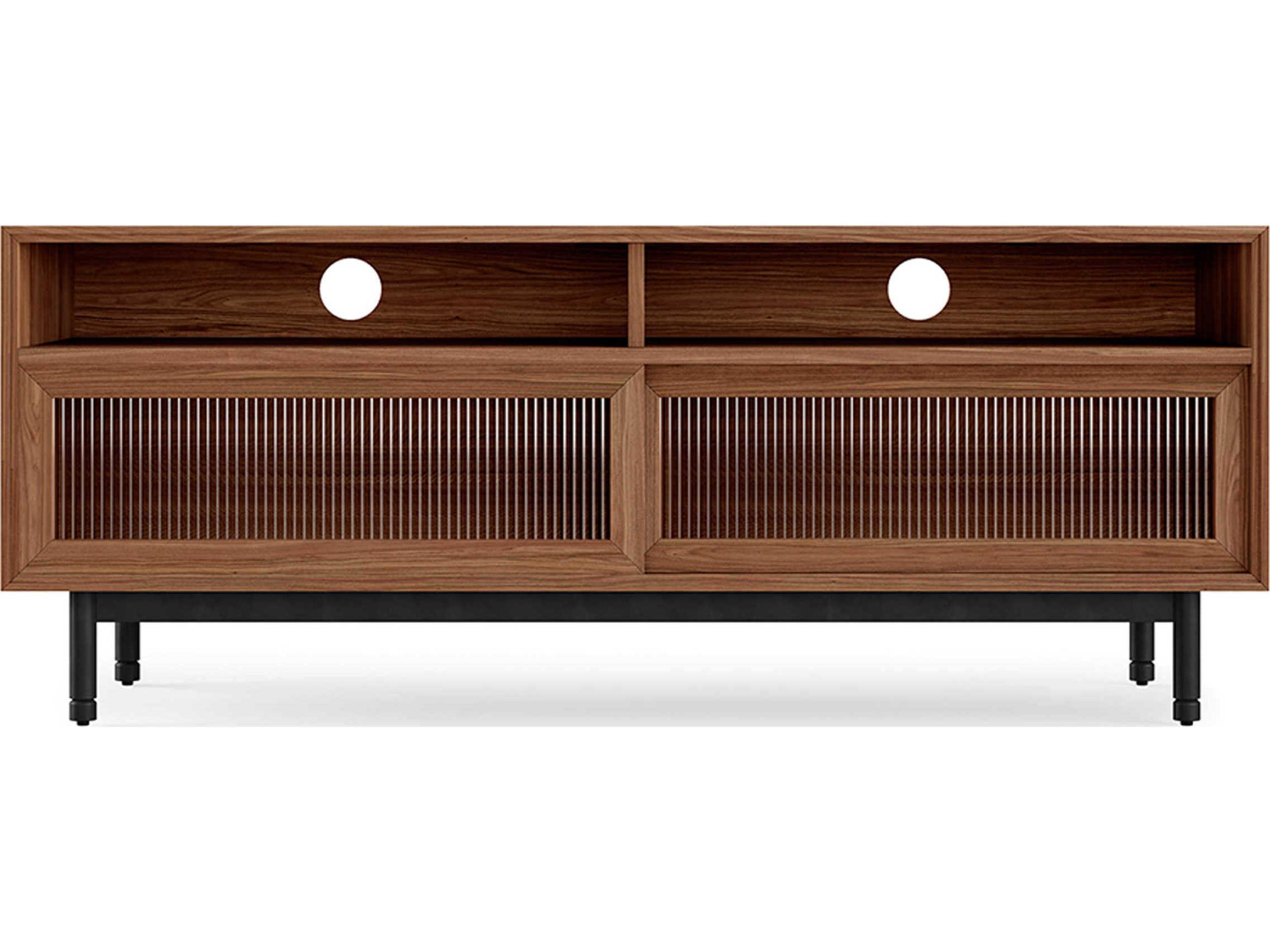 Gus* Modern Munro 59" Walnut Wood Media Console