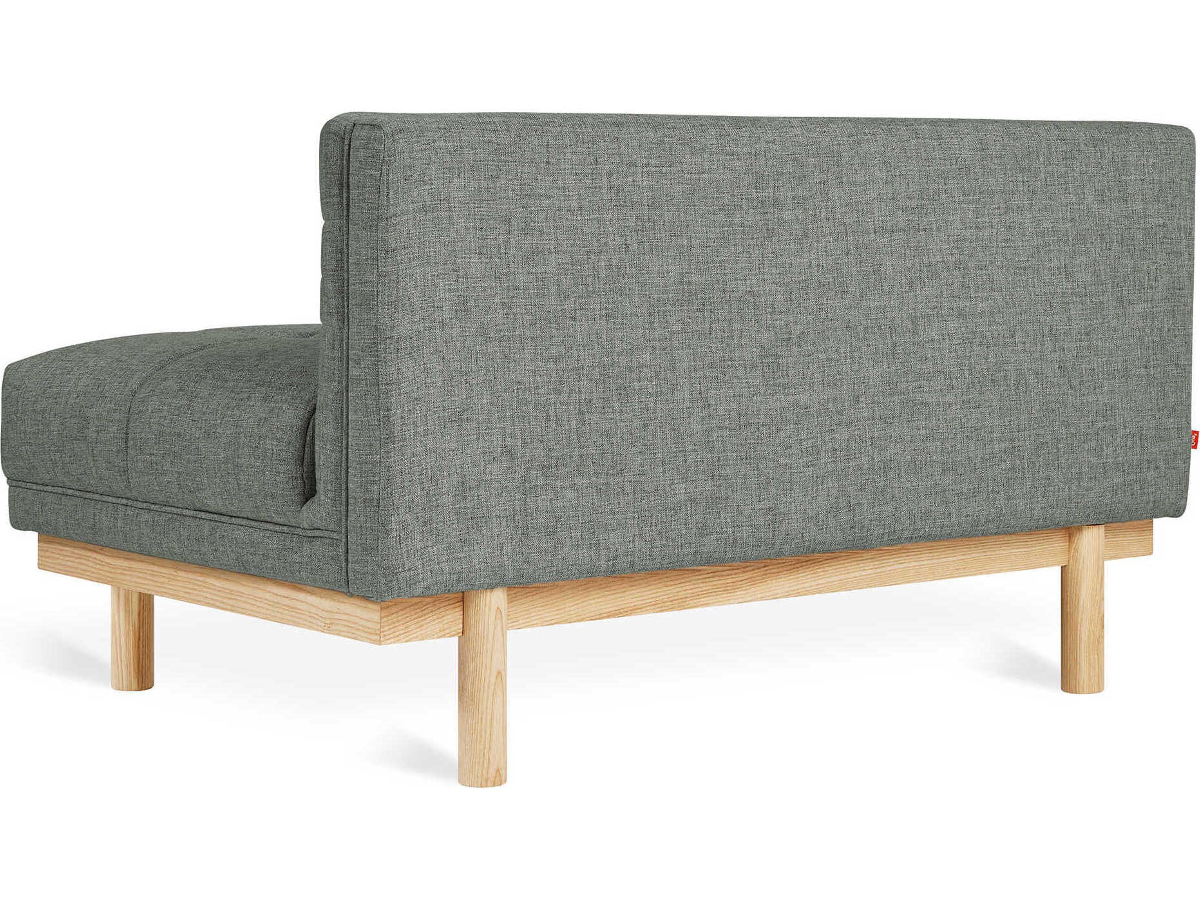 Gus* Modern Mulholland Brown Fabric Tufted Chair and a Half