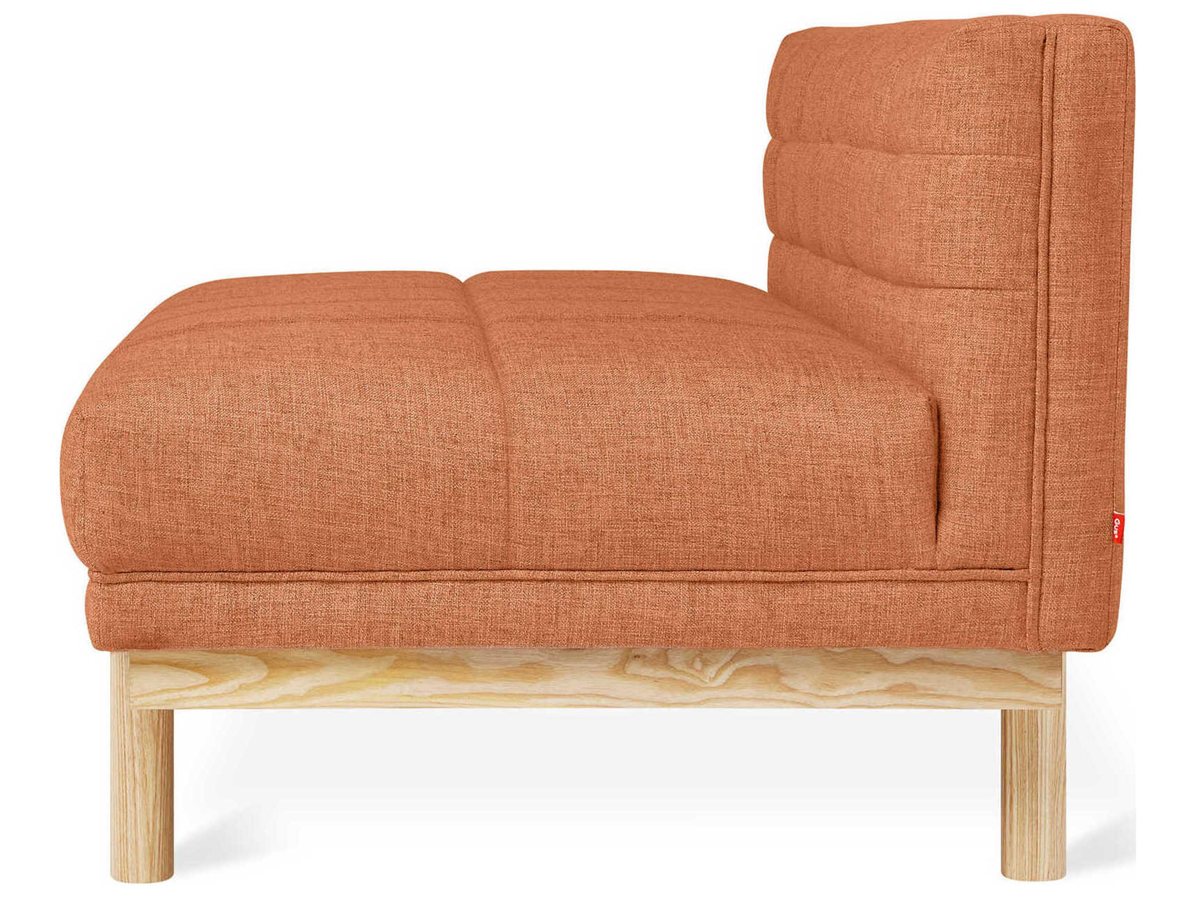 Gus* Modern Mulholland Brown Fabric Tufted Chair and a Half