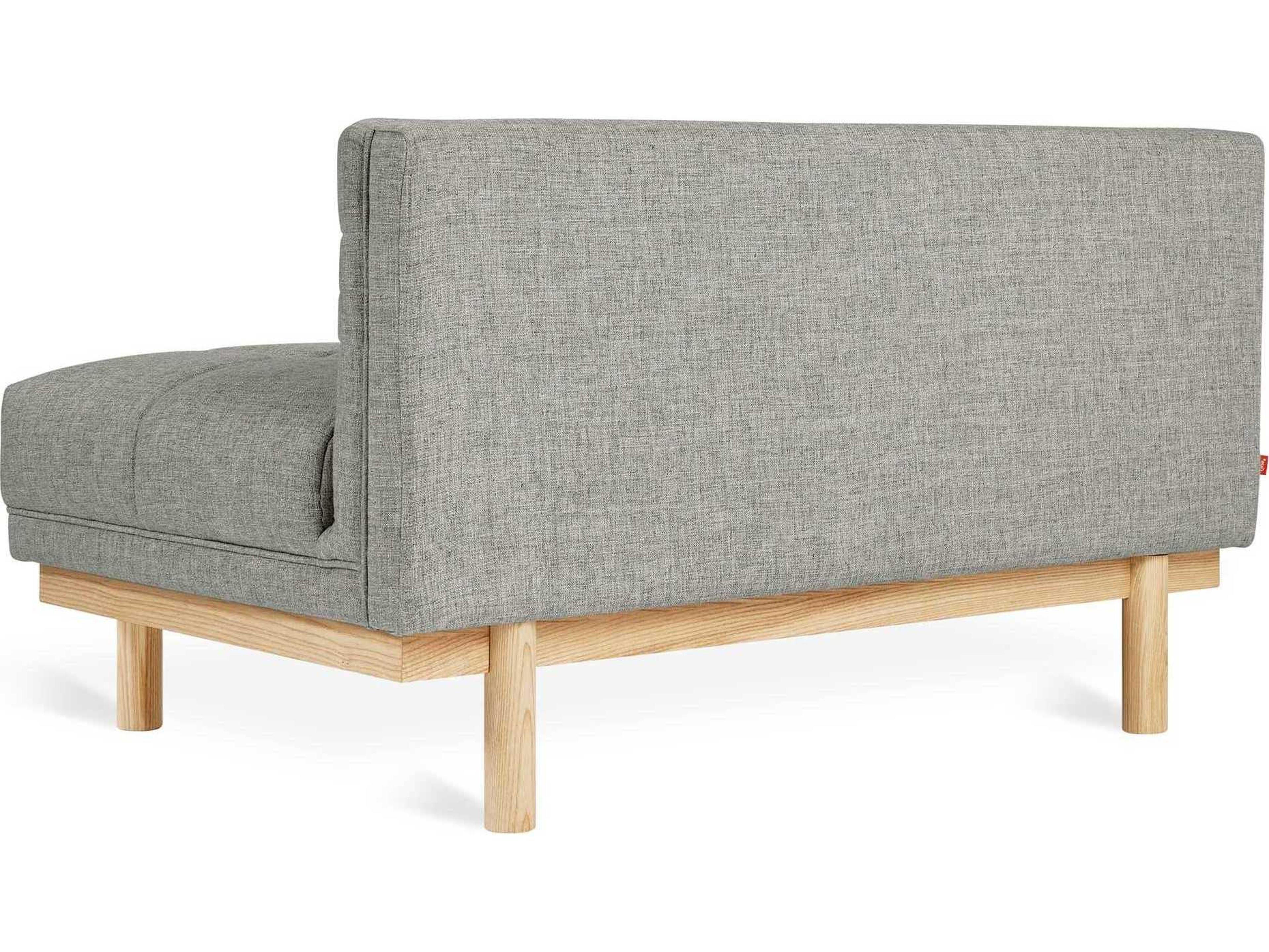 Gus* Modern Mulholland Brown Fabric Tufted Chair and a Half