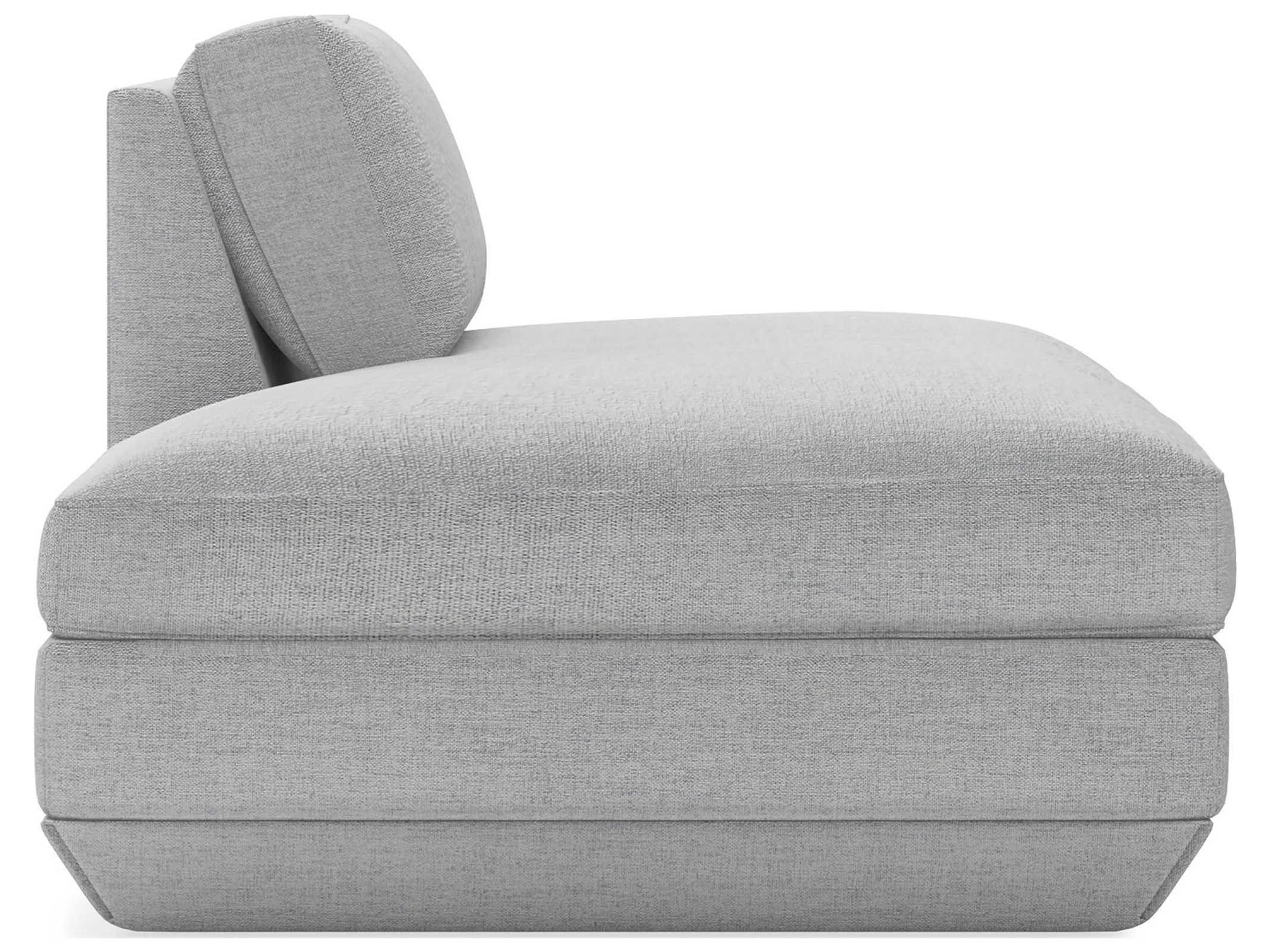Gus* Modern Podium Bayview Silver Gray Upholstered Chaise