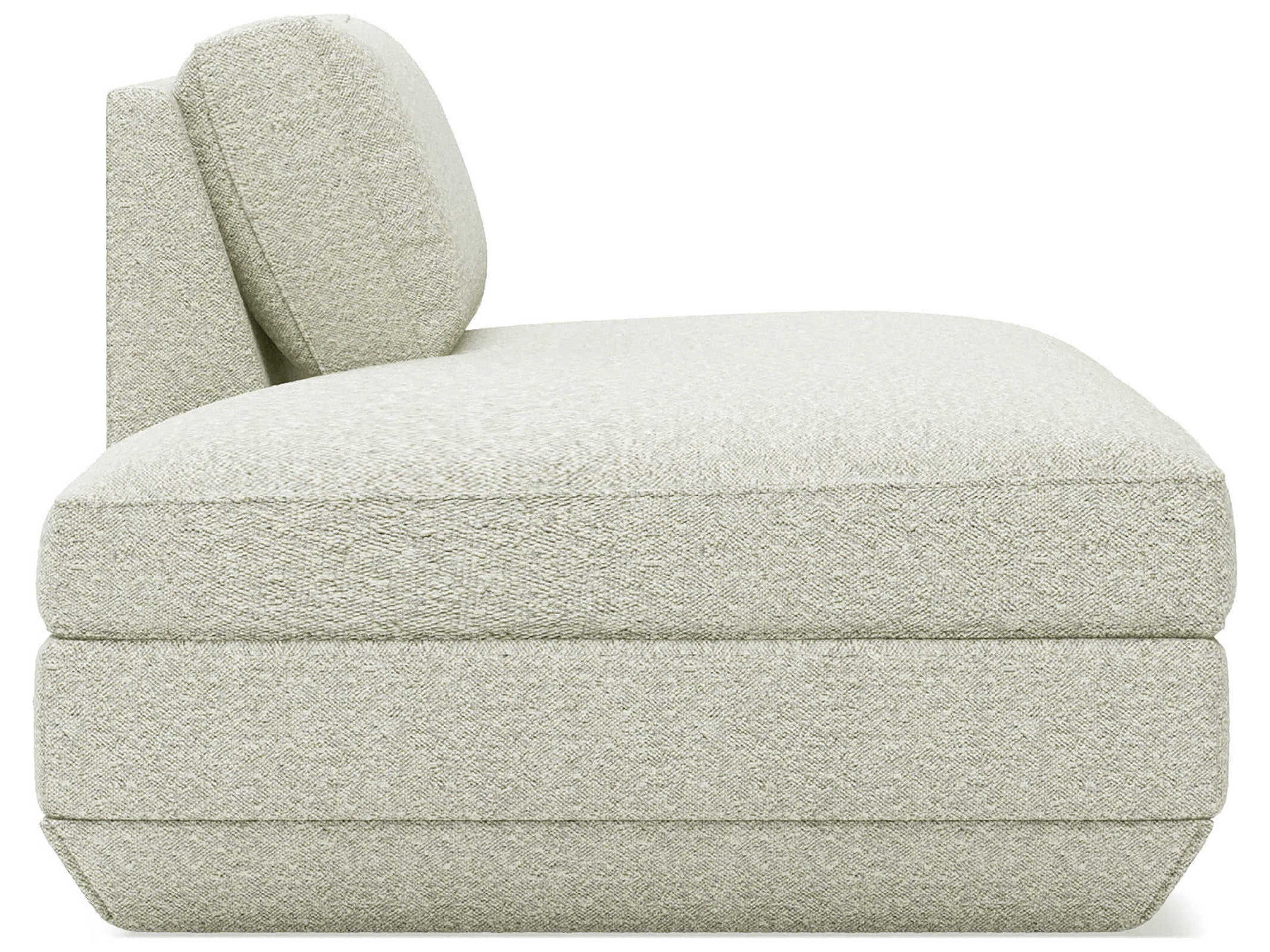 Gus* Modern Podium Copenhagen Fossil White Upholstered Chaise