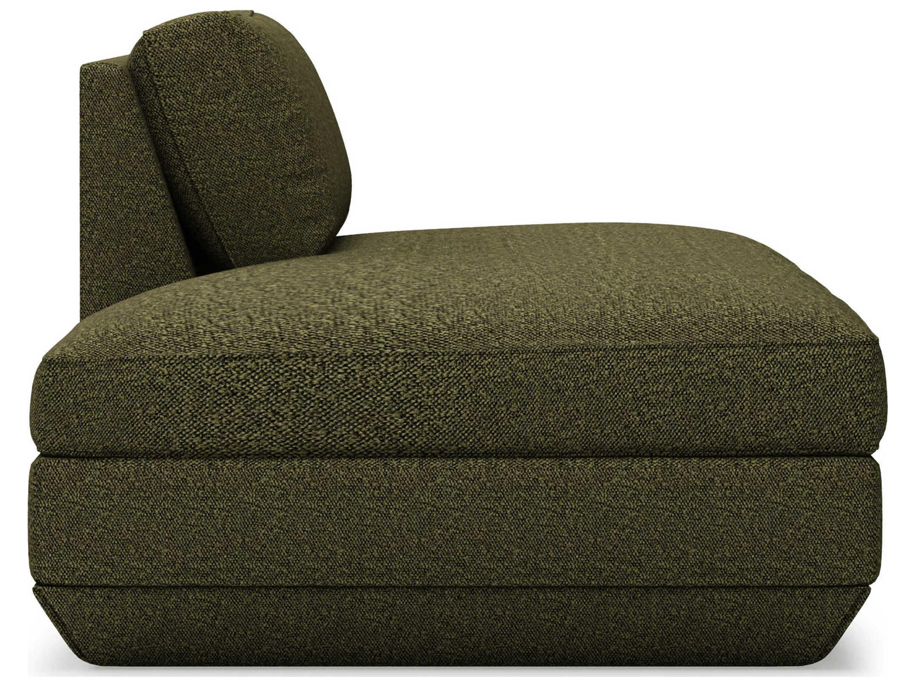Gus* Modern Podium Copenhagen Terra Green Upholstered Chaise
