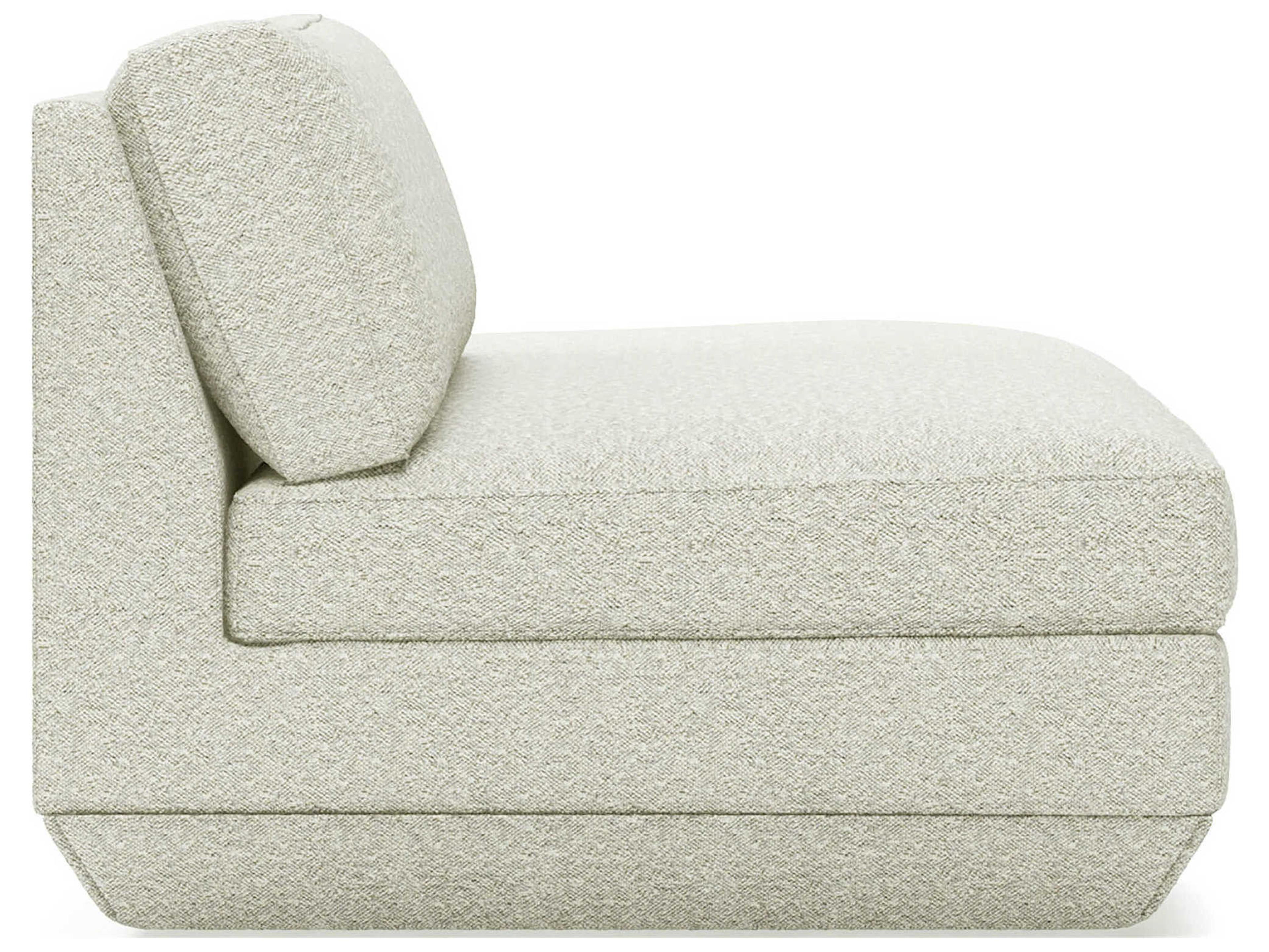Gus* Modern Podium Copenhagen Fossil White Upholstered Chaise