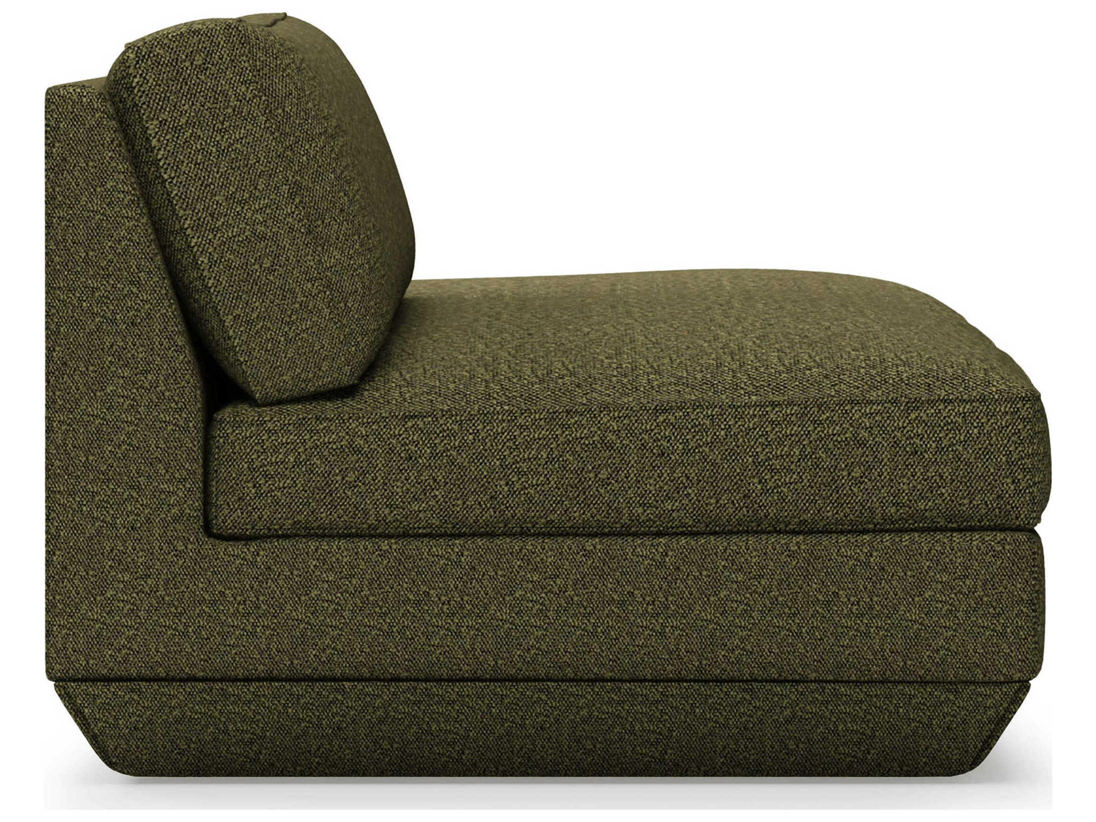 Gus* Modern Podium Copenhagen Terra Green Upholstered Chaise