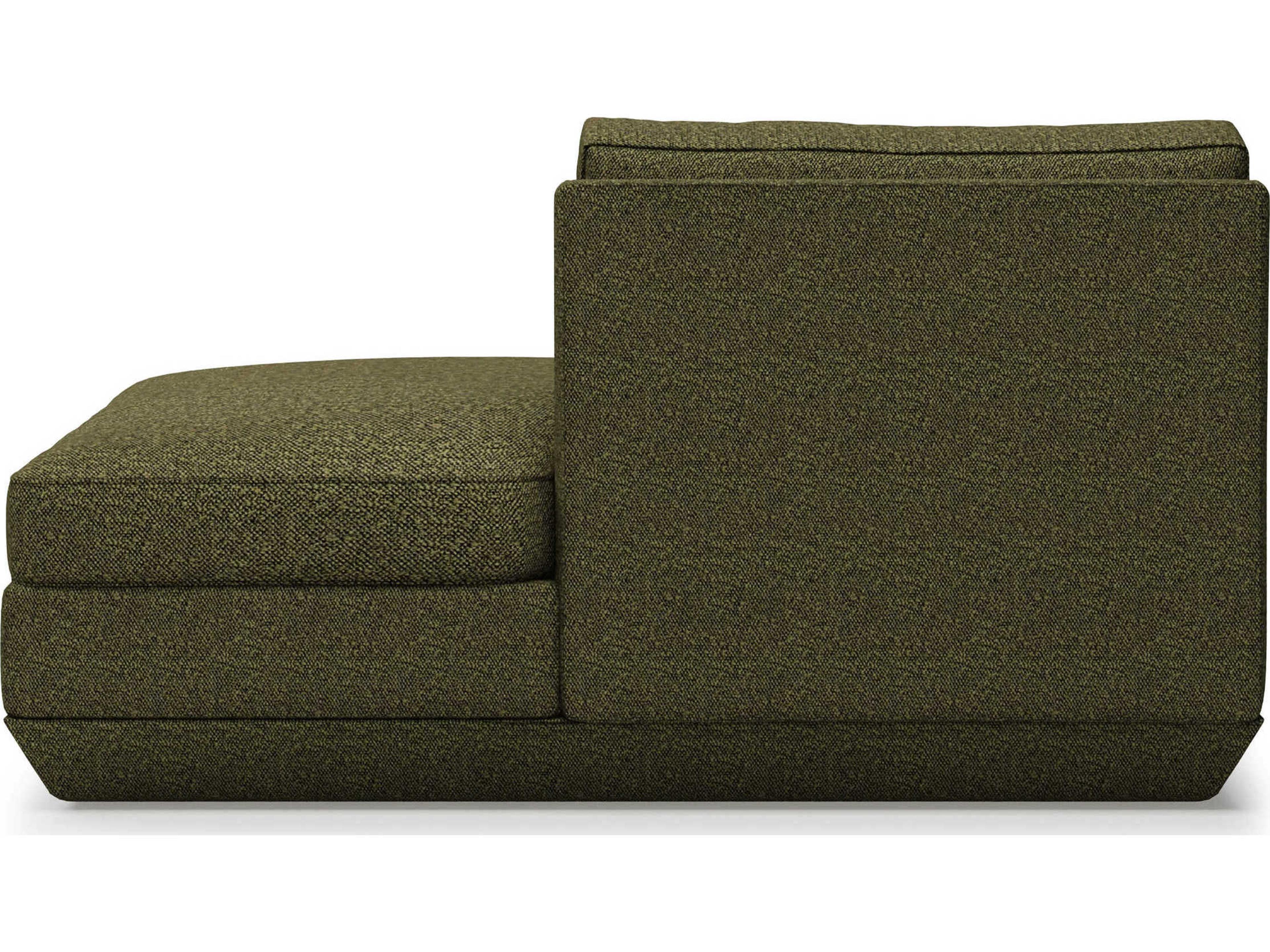 Gus* Modern Podium Copenhagen Terra Green Upholstered Chaise