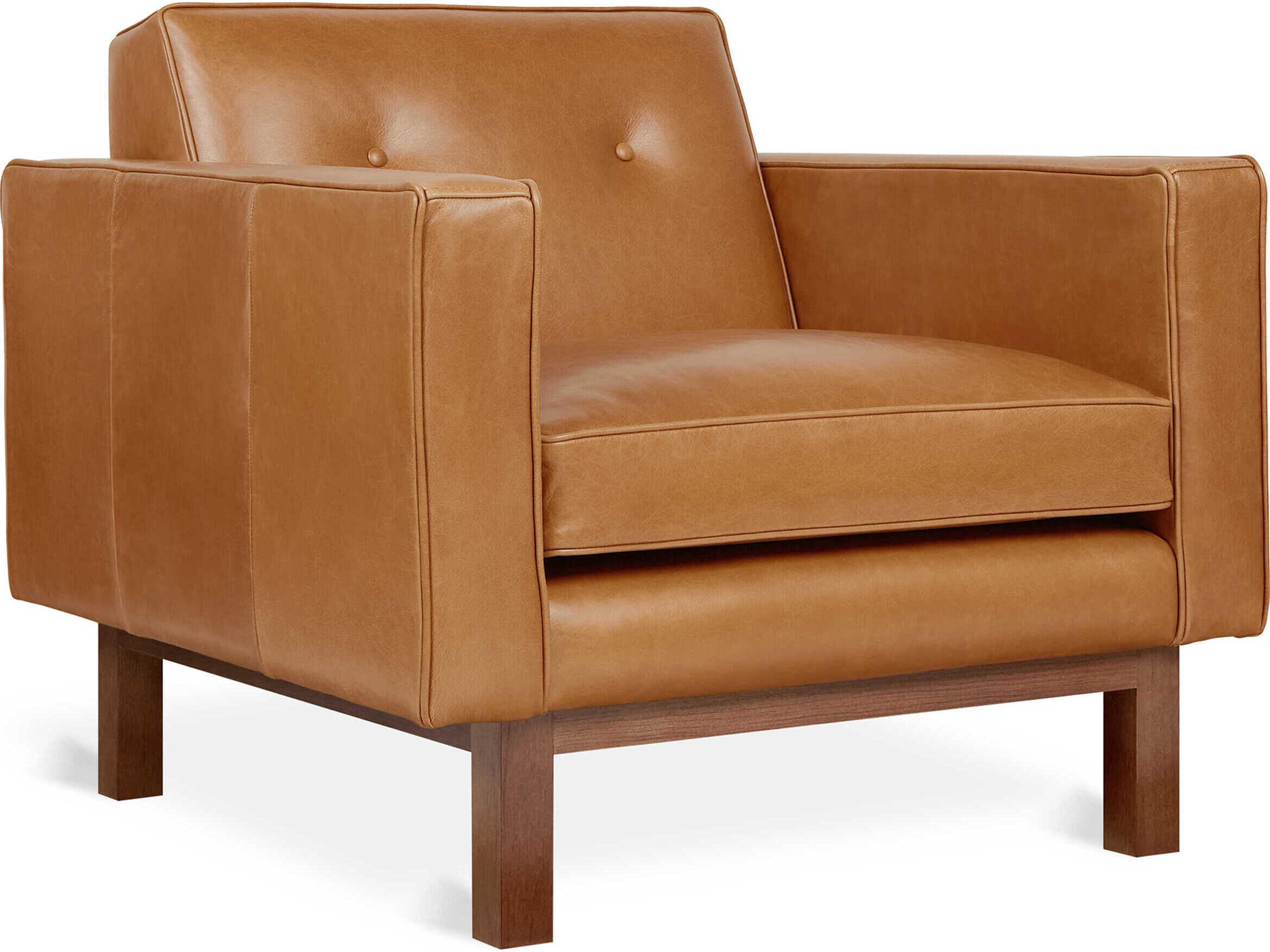 Embassy Tucson Sienna Brown Leather Accent Chair