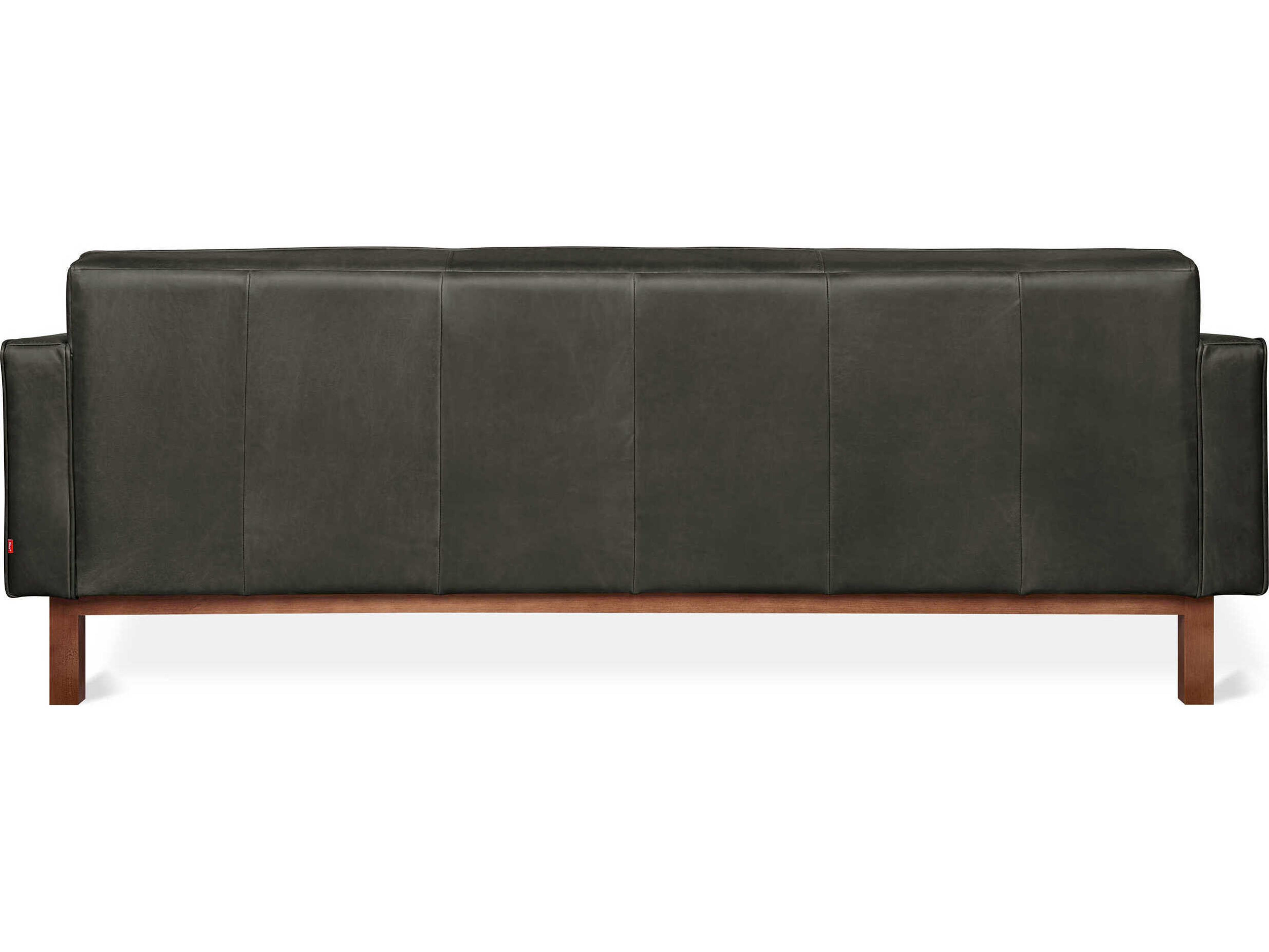 Gus* Modern Embassy Tucson Char Leather Black Sofa