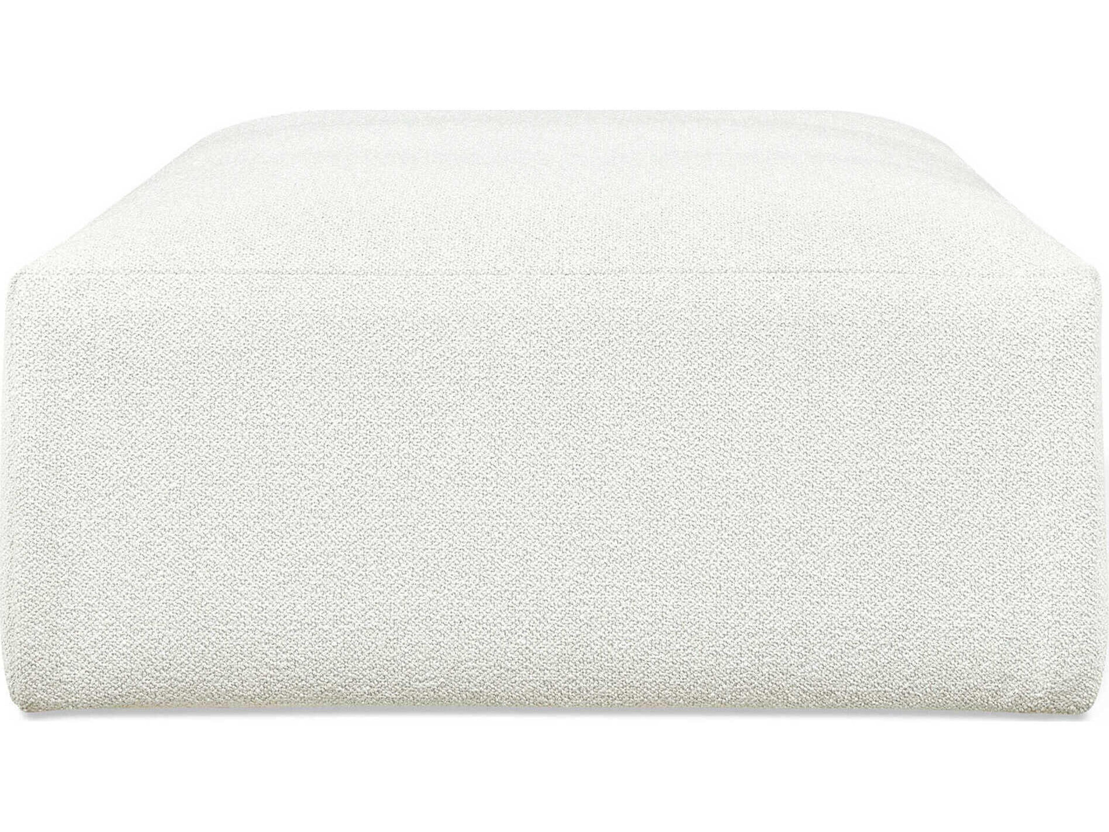 Gus* Modern Nest Morris Bone White Upholstered Ottoman