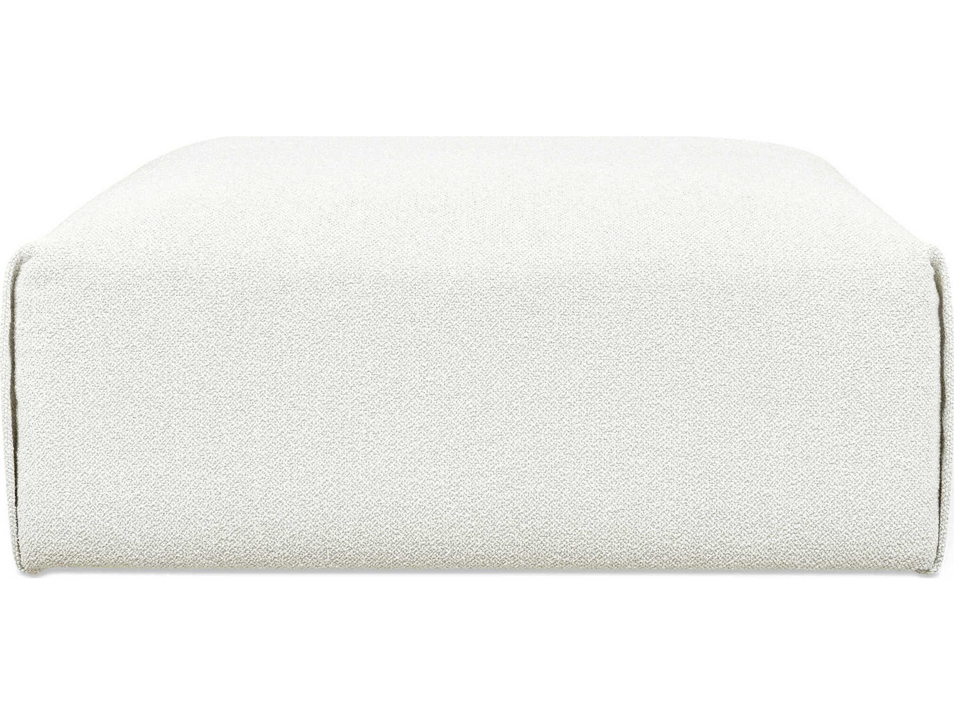 Gus* Modern Nest Morris Bone White Upholstered Ottoman