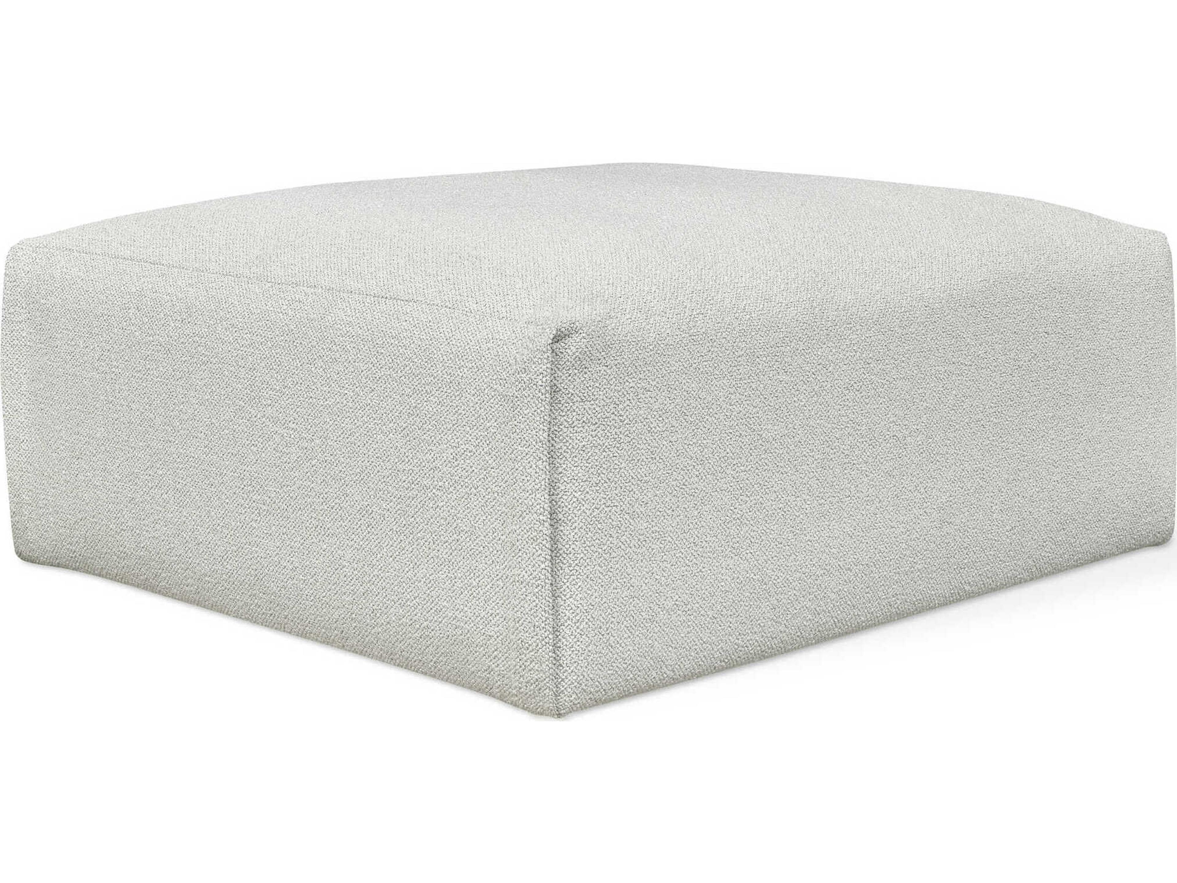 Nest Morris Fog Gray Upholstered Ottoman