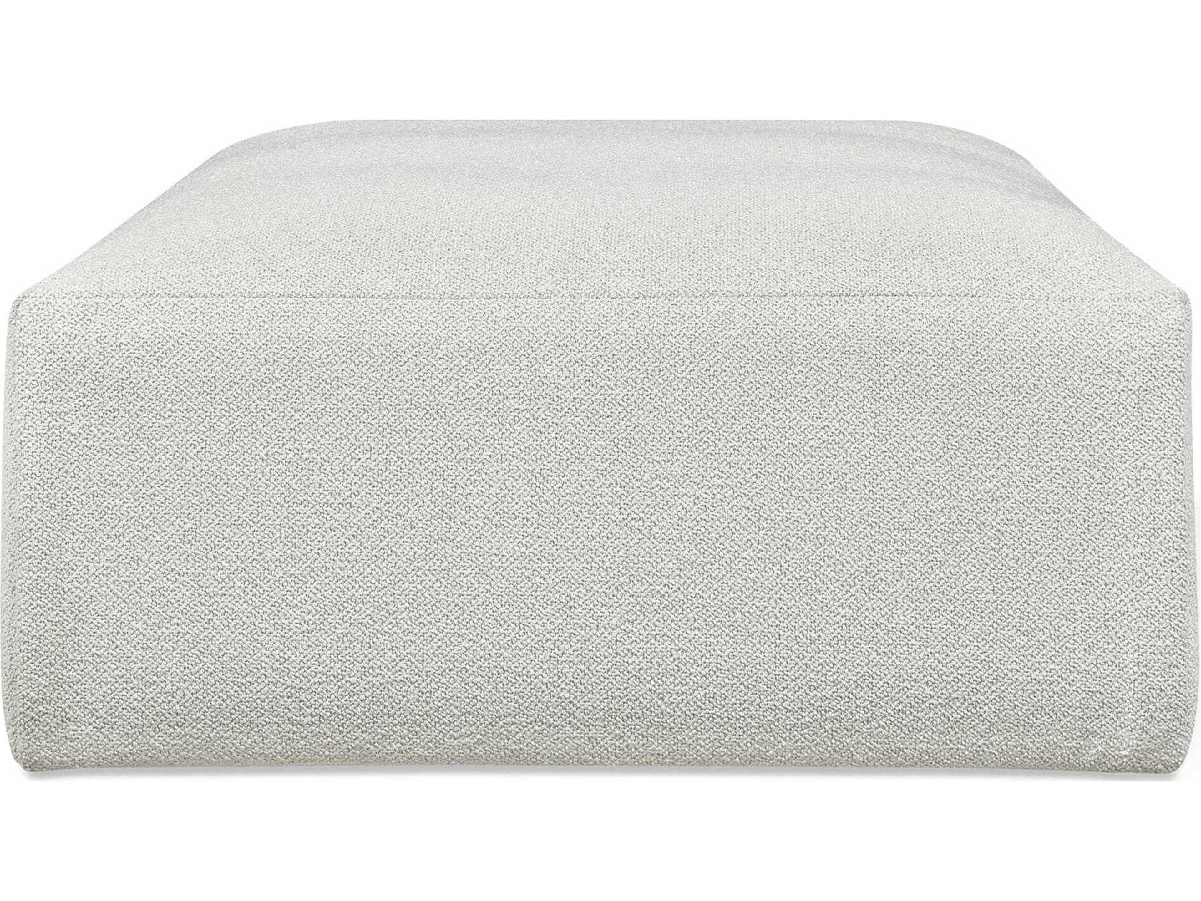 Gus* Modern Nest Morris Fog Gray Upholstered Ottoman