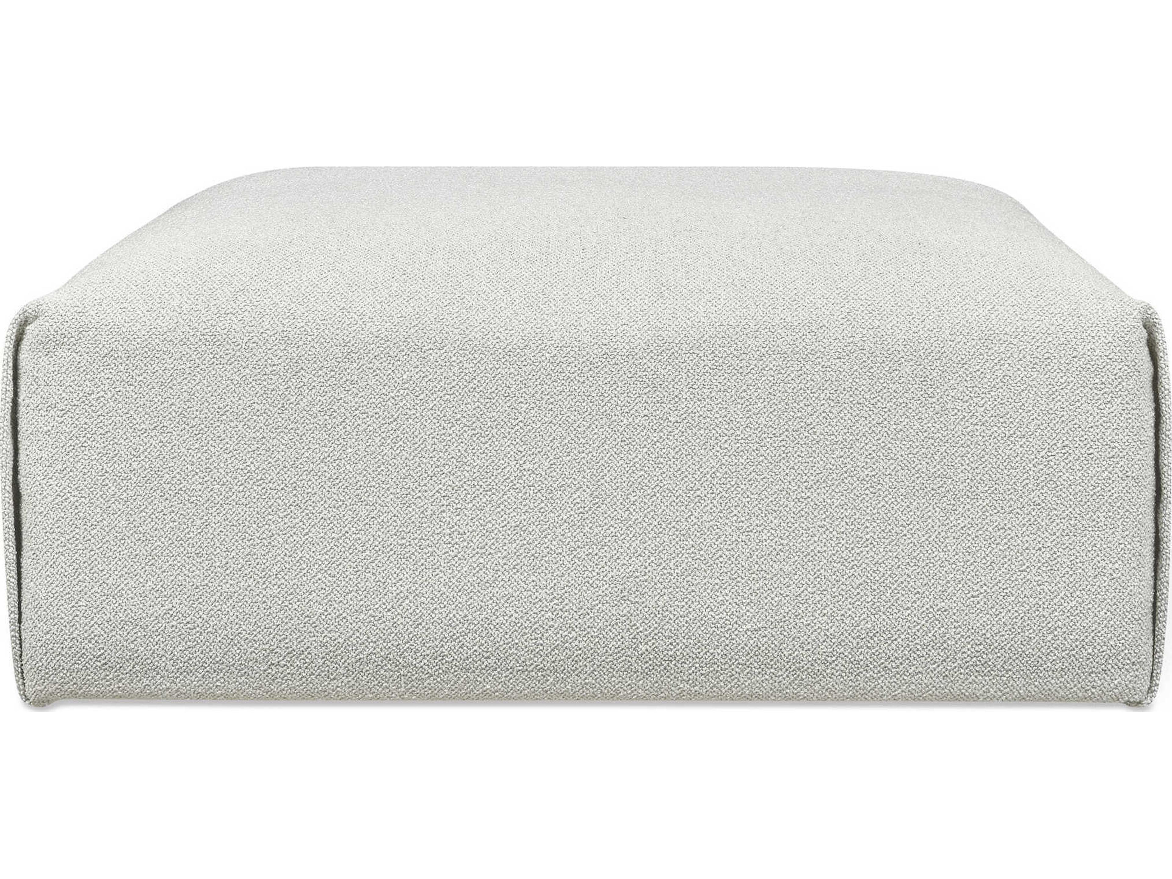 Gus* Modern Nest Morris Fog Gray Upholstered Ottoman