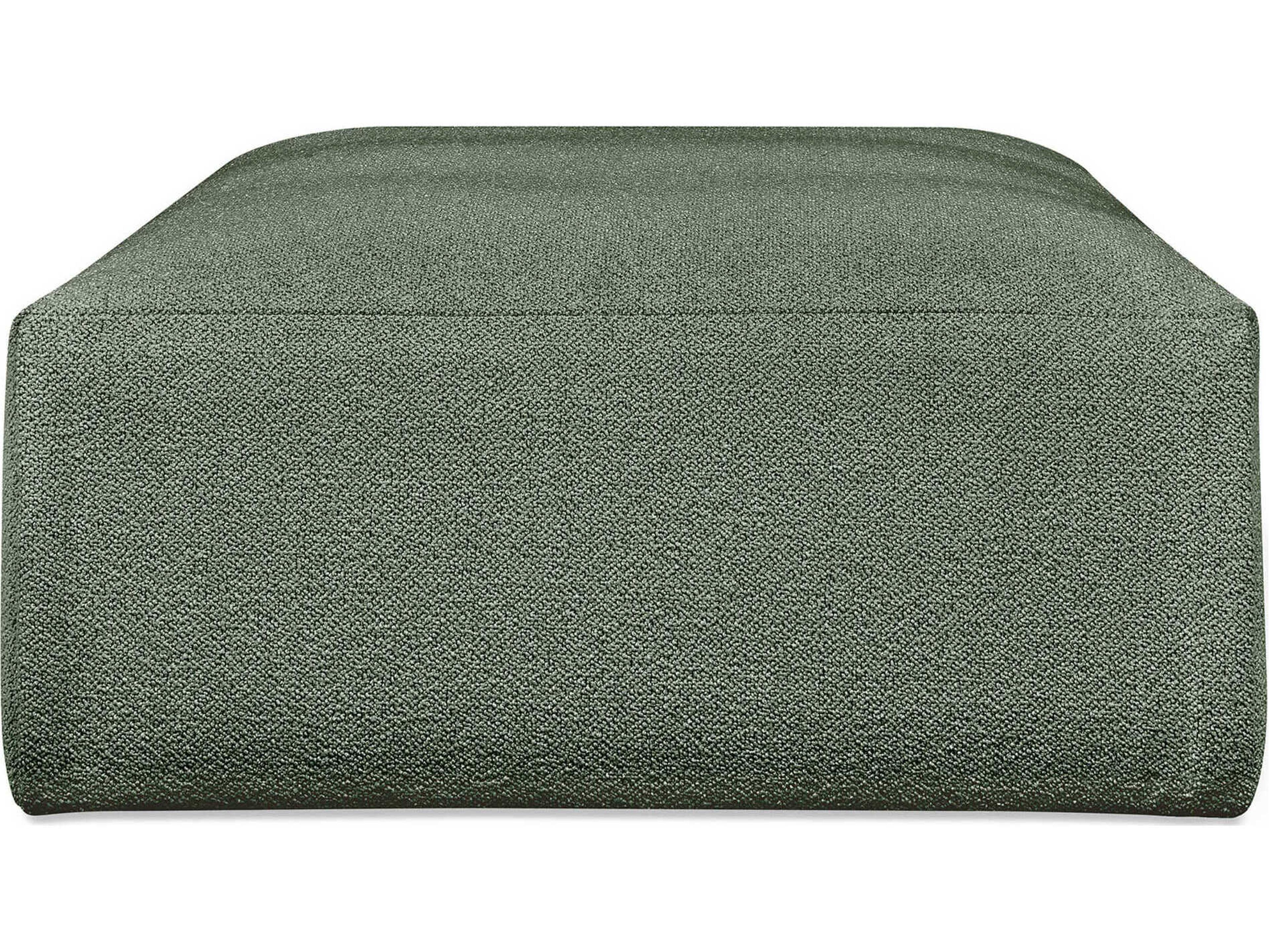 Gus* Modern Nest Morris Pine Green Upholstered Ottoman