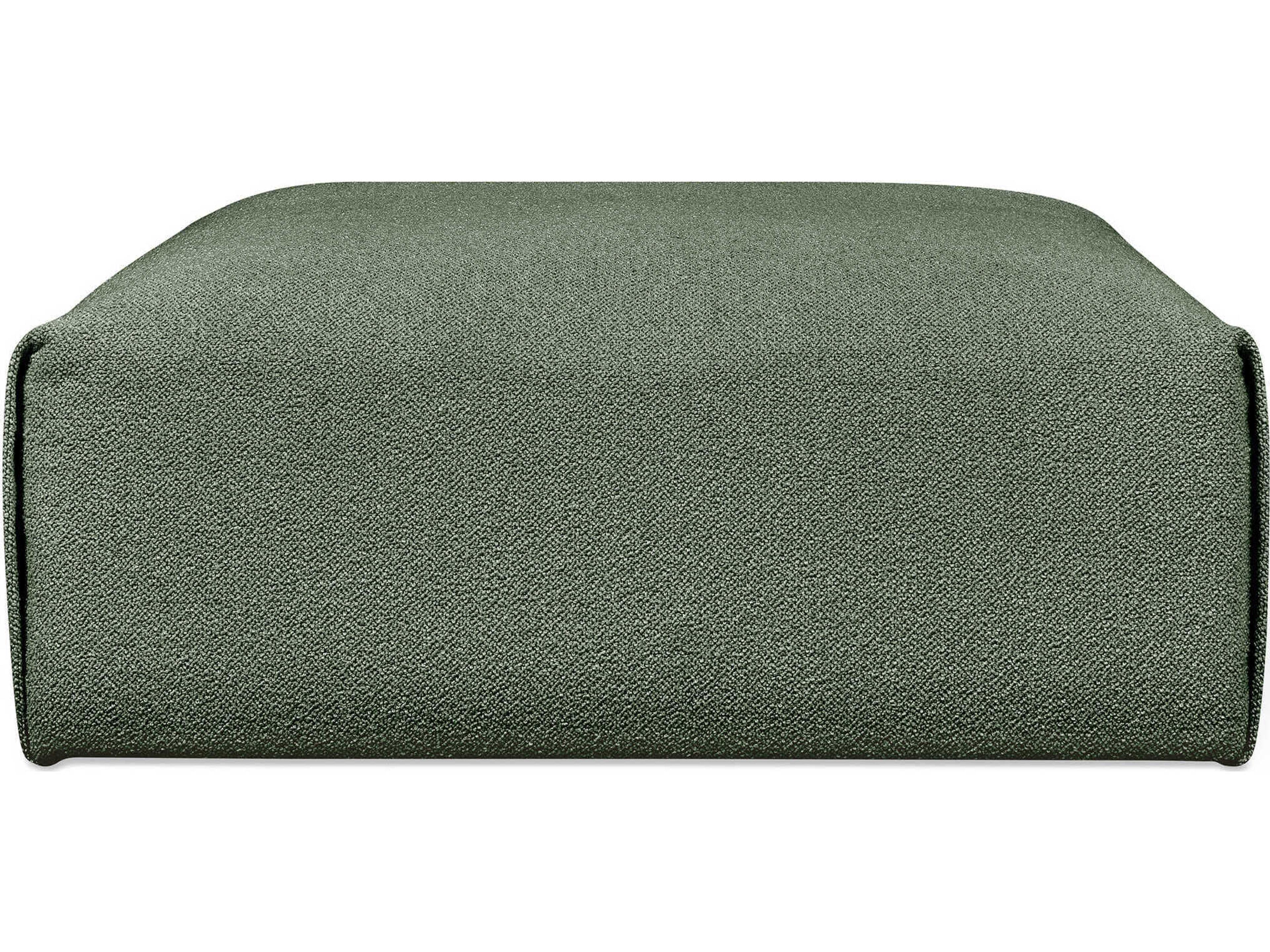 Gus* Modern Nest Morris Pine Green Upholstered Ottoman