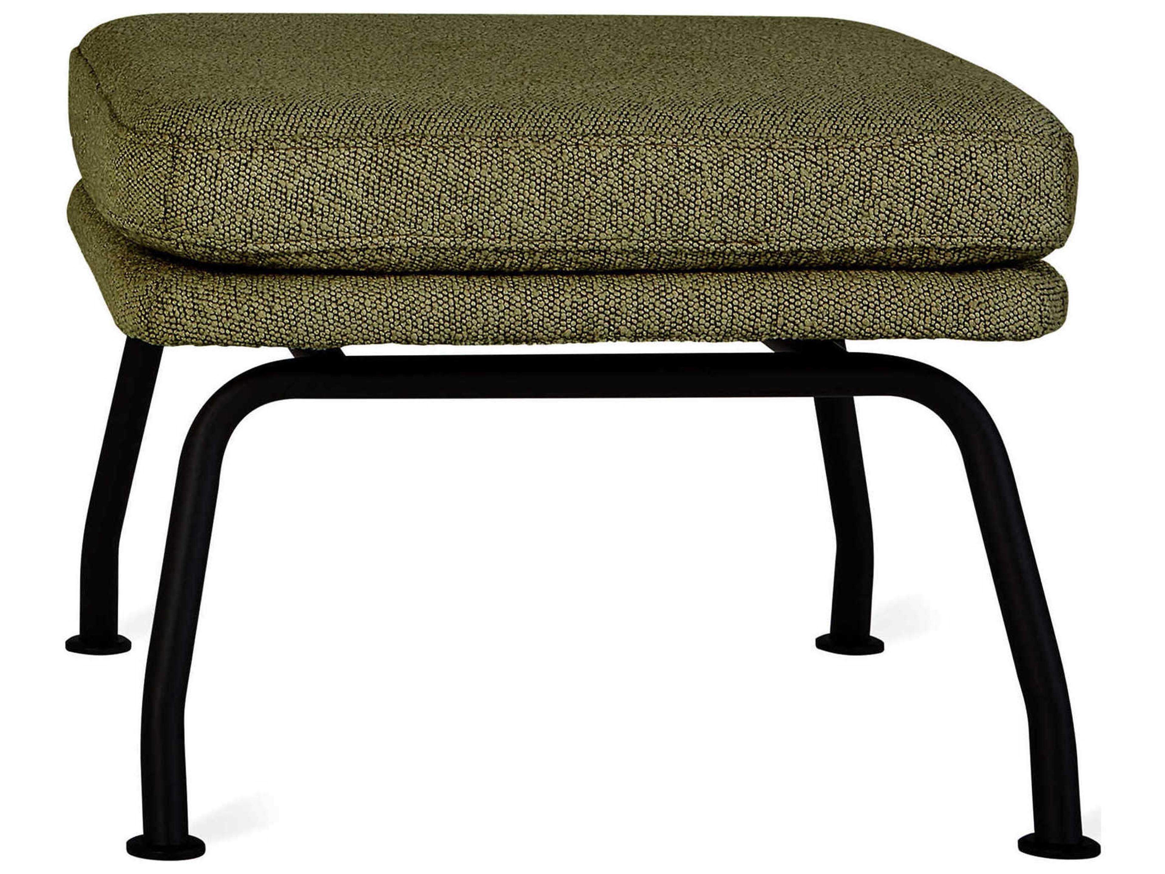 Gus* Modern Tallinn Copenhagen Terra Green Upholstered Ottoman