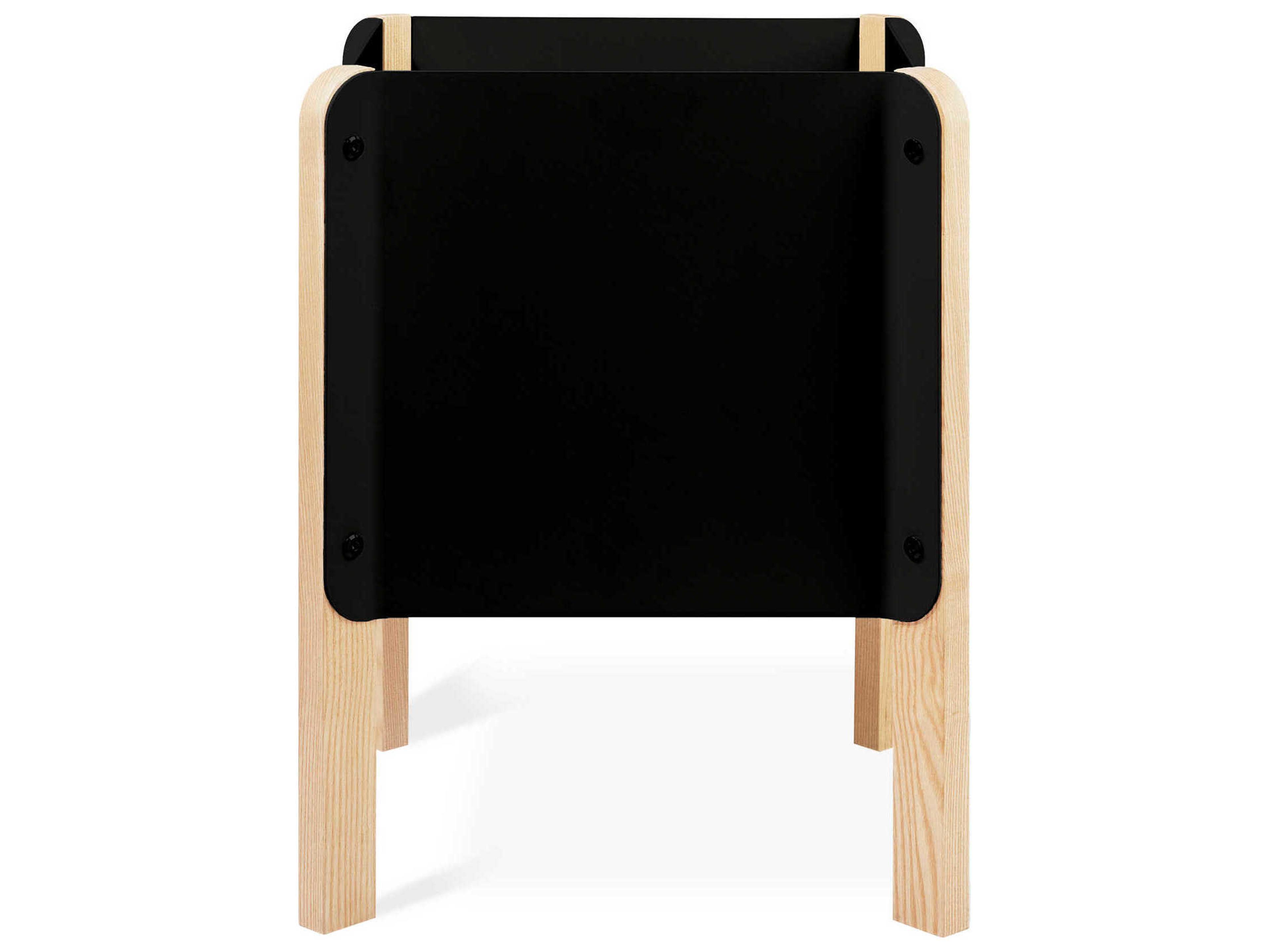 Gus* Modern Atrium Black / Ash Natural 19"" High Plant Stand