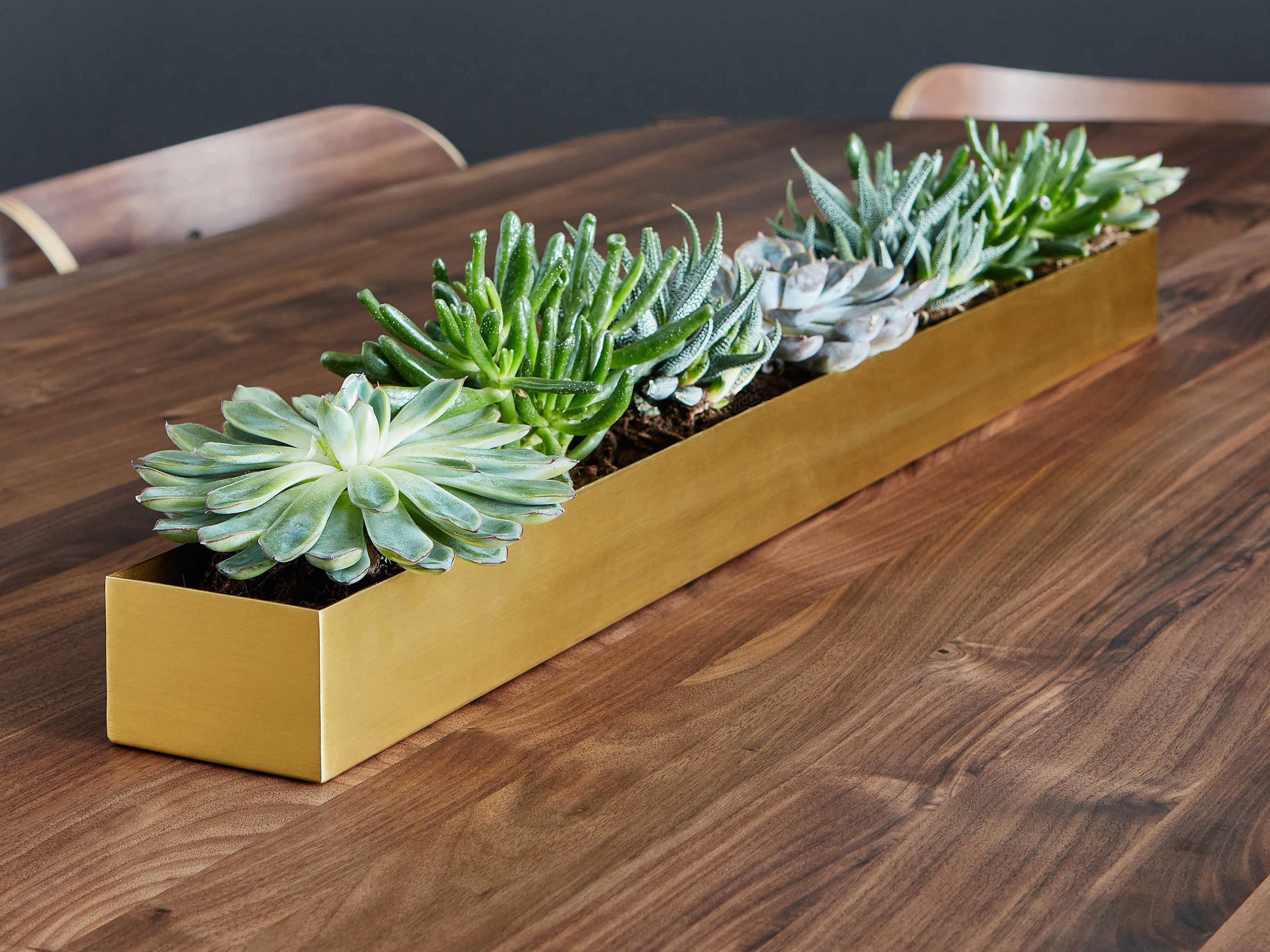 Gus* Modern Vessel Brass 30" Plant Stand