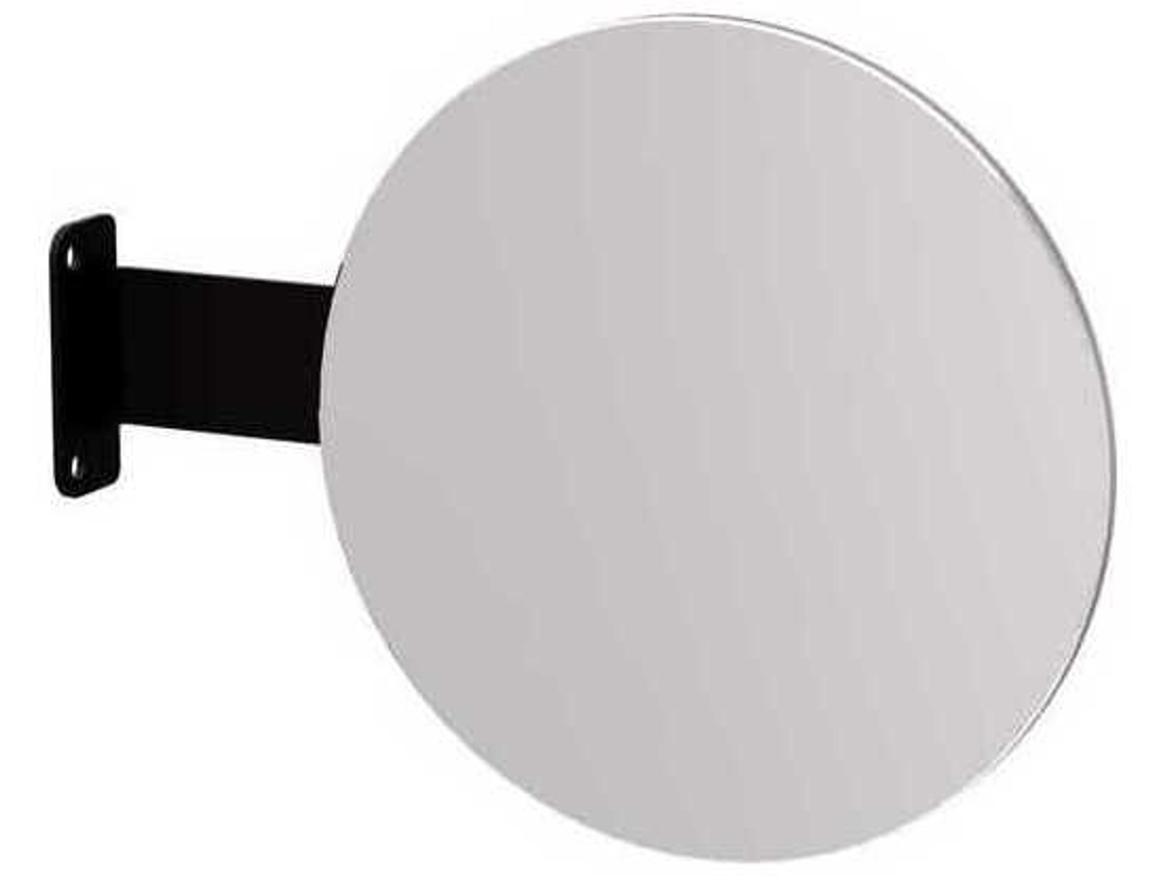 Branch Black Ash Blonde Wall Mirror Round