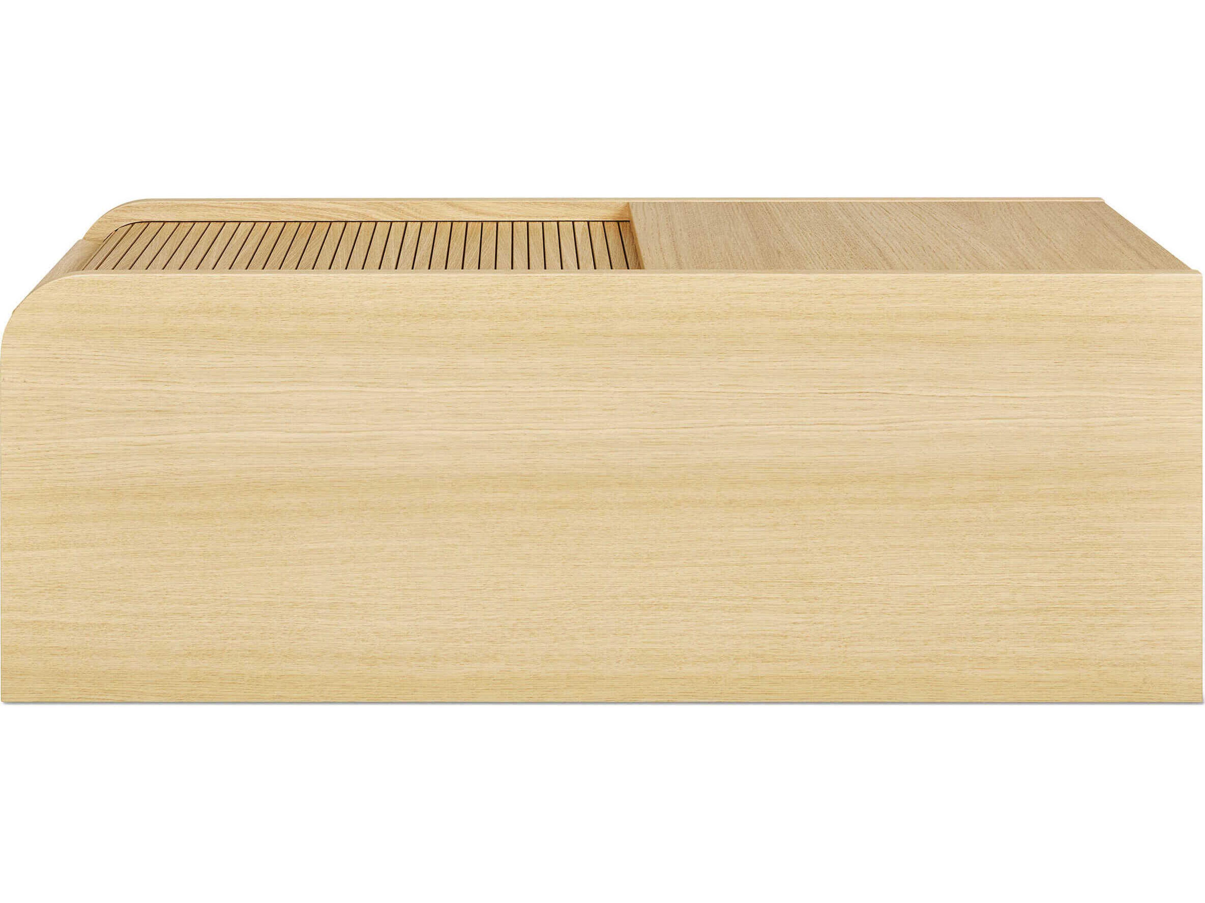 Gus* Modern Ledger Rectangular Wood Vintage Oak Storage Box