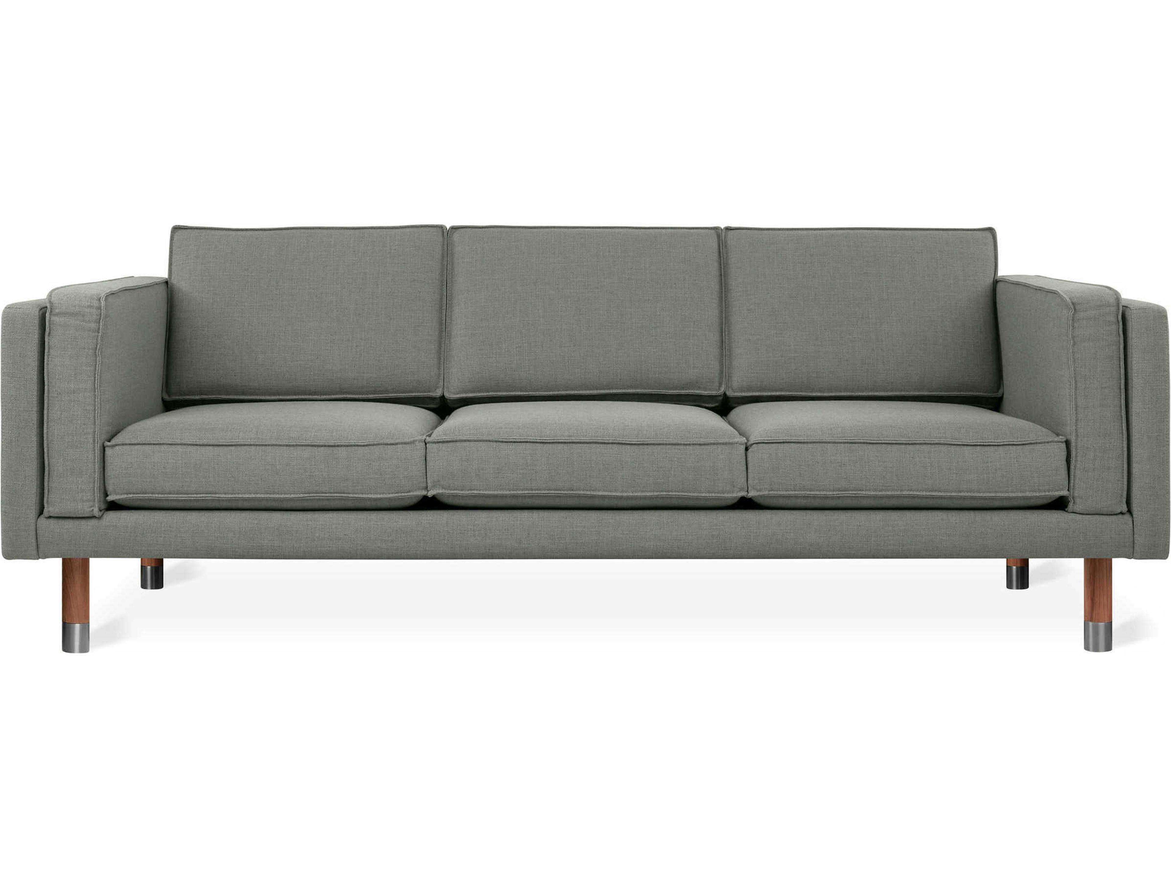Gus* Modern Augusta Caledon Cinder Gray Upholstered Sofa
