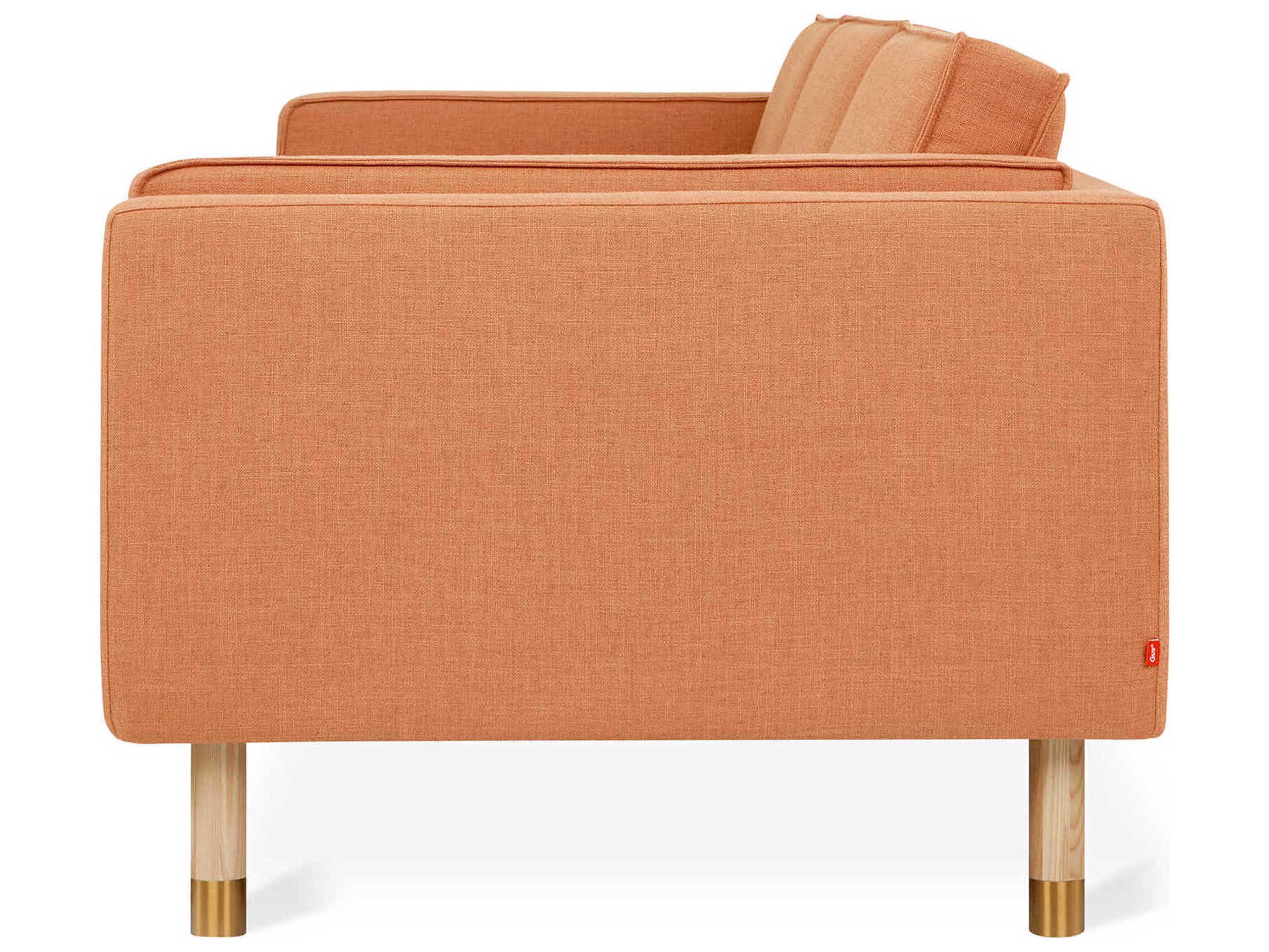 Gus* Modern Augusta Caledon Sedona Orange Upholstered Sofa