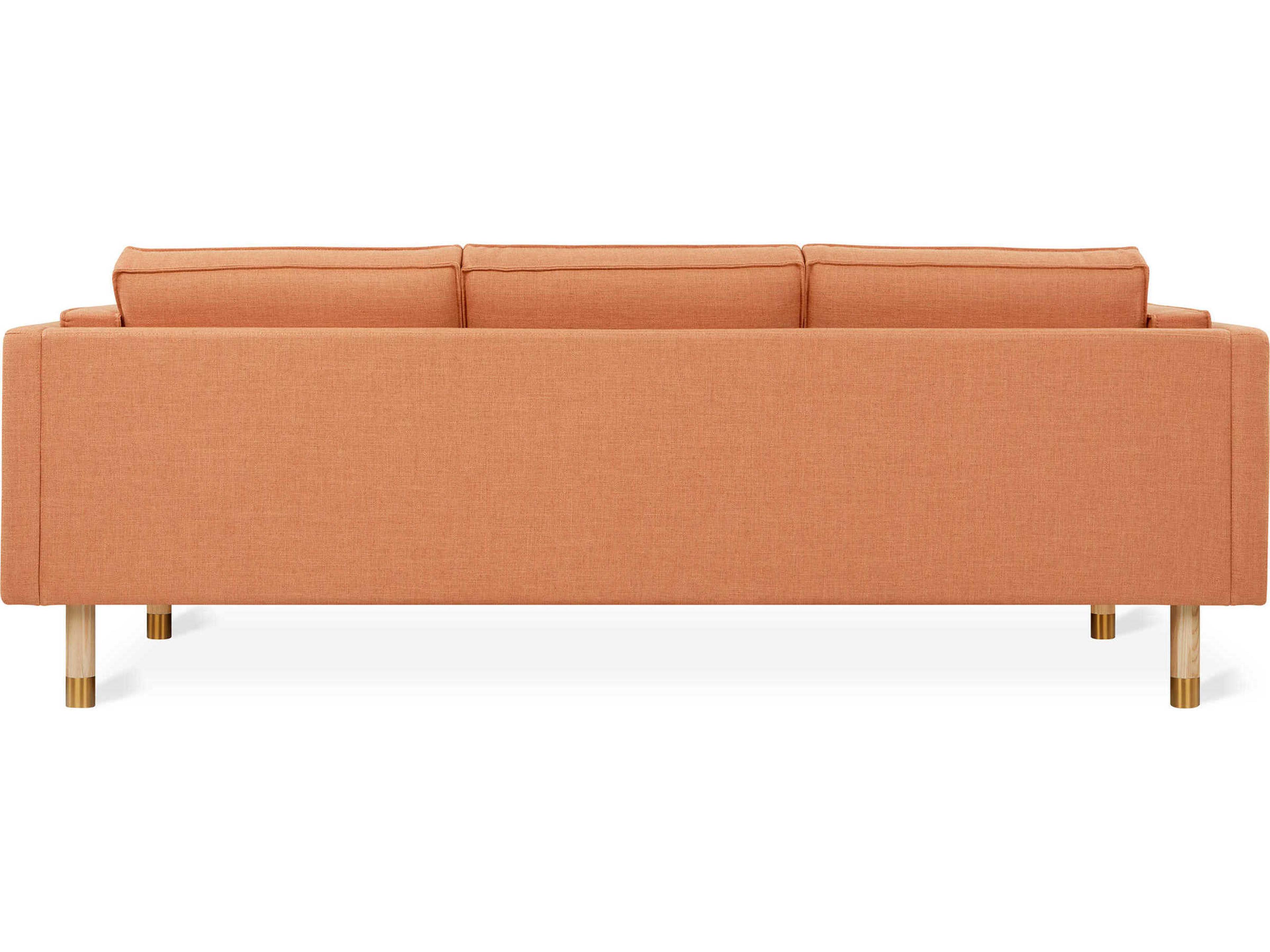 Gus* Modern Augusta Caledon Sedona Orange Upholstered Sofa