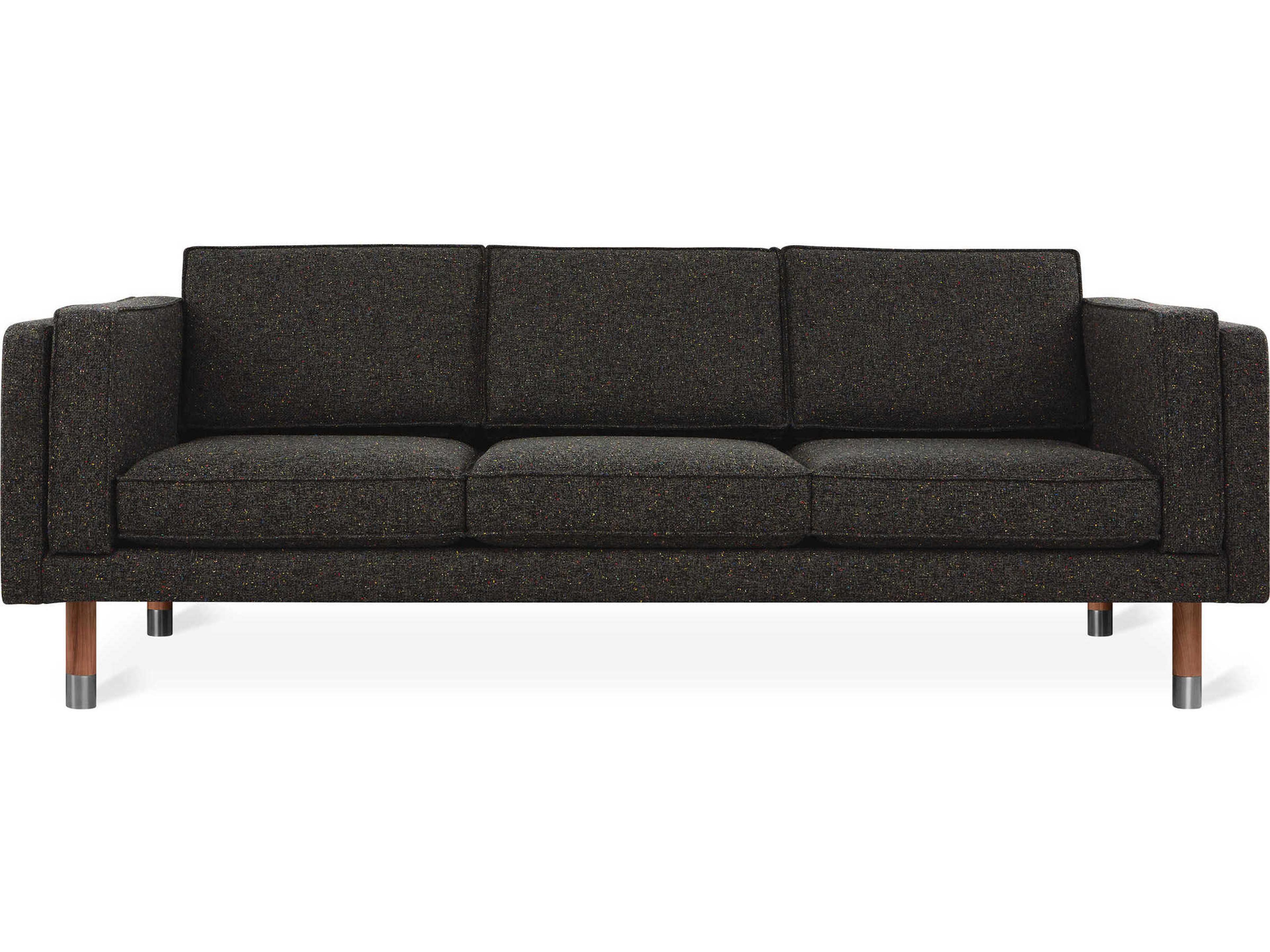Gus* Modern Augusta Funfetti Galaxy Black Upholstered Sofa