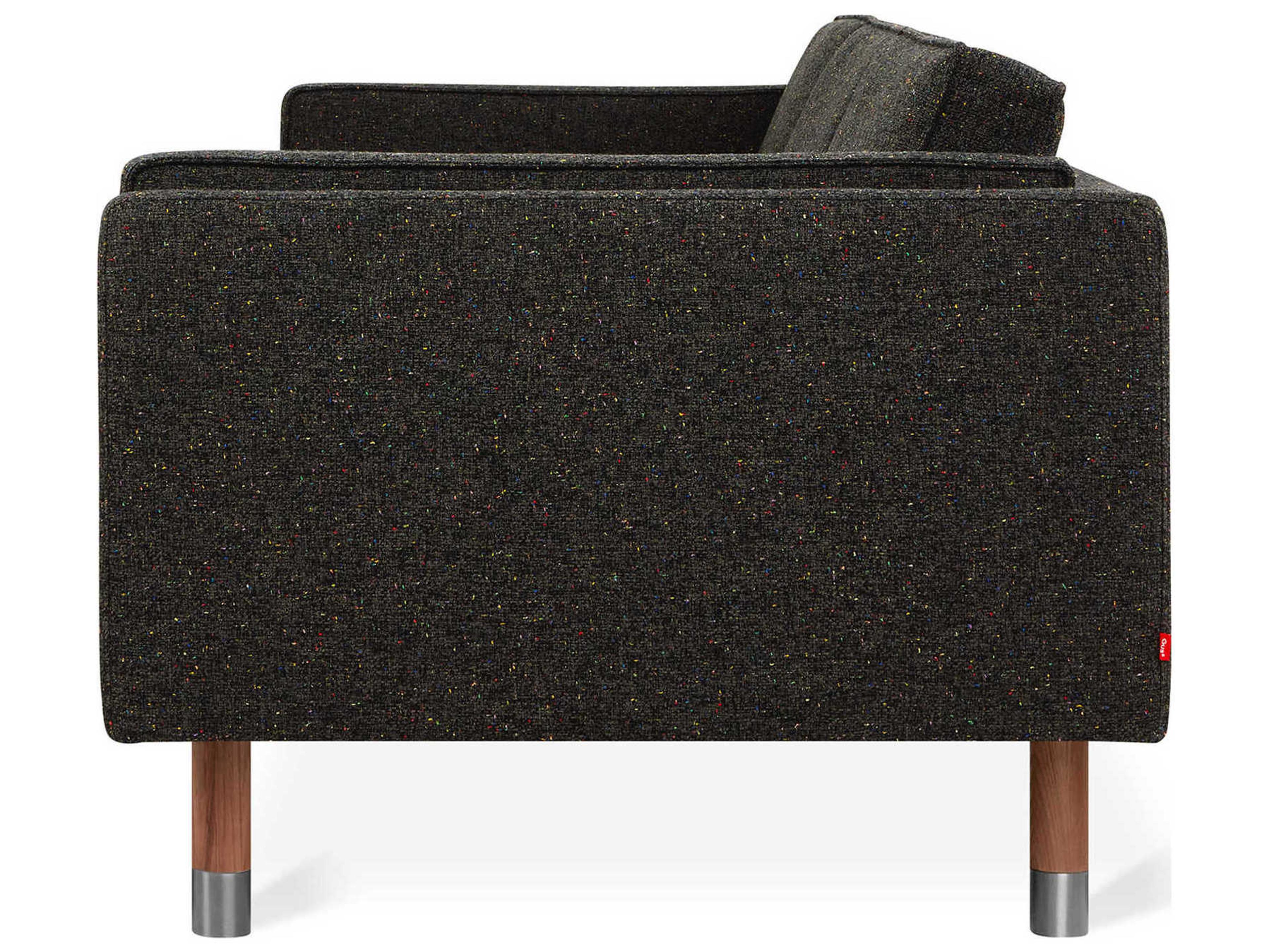 Gus* Modern Augusta Funfetti Galaxy Black Upholstered Sofa