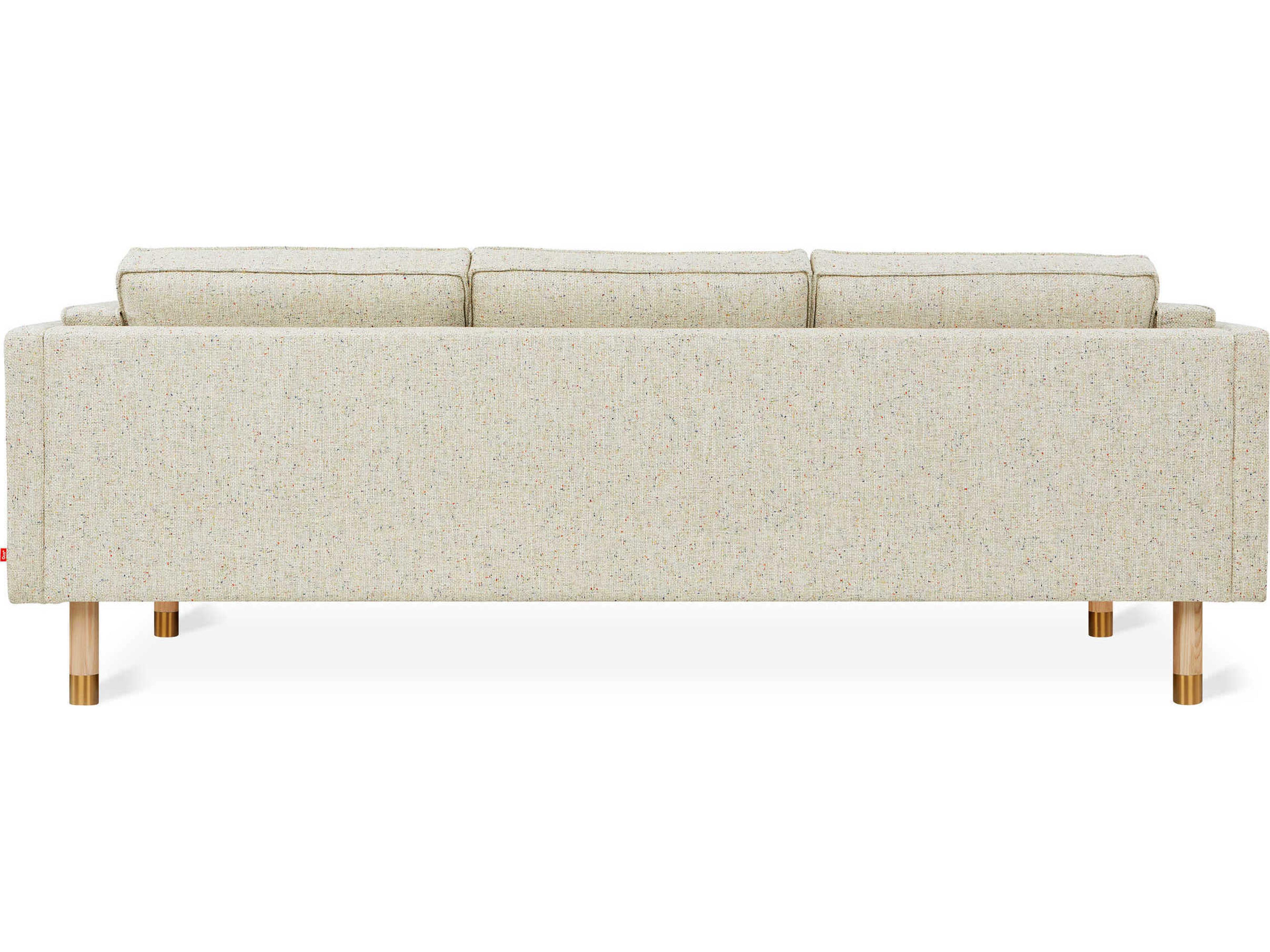 Gus* Modern Augusta Funfetti Linen Beige Upholstered Sofa