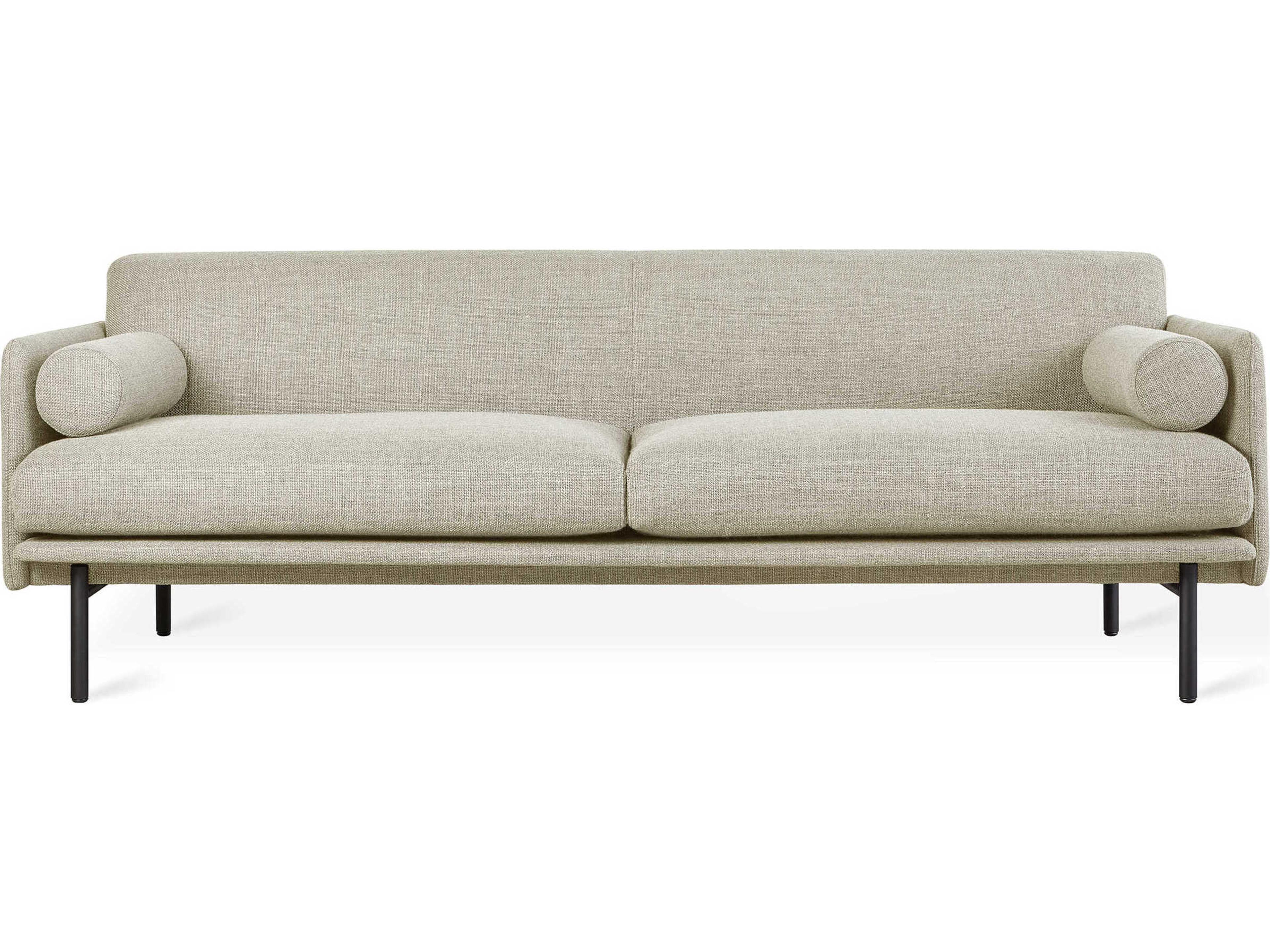 Gus* Modern Foundry Andorra Almond Beige Upholstered Sofa