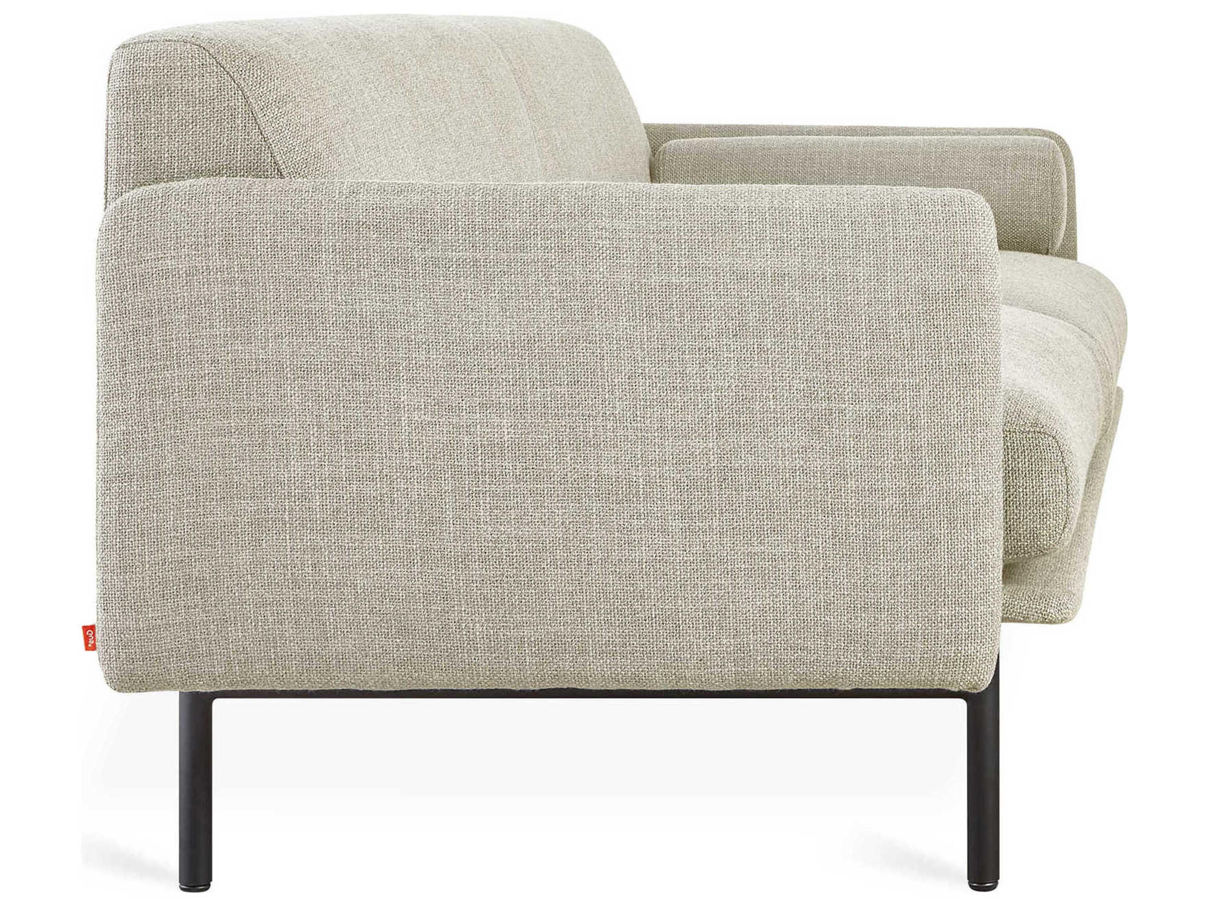 Gus* Modern Foundry Andorra Almond Beige Upholstered Sofa