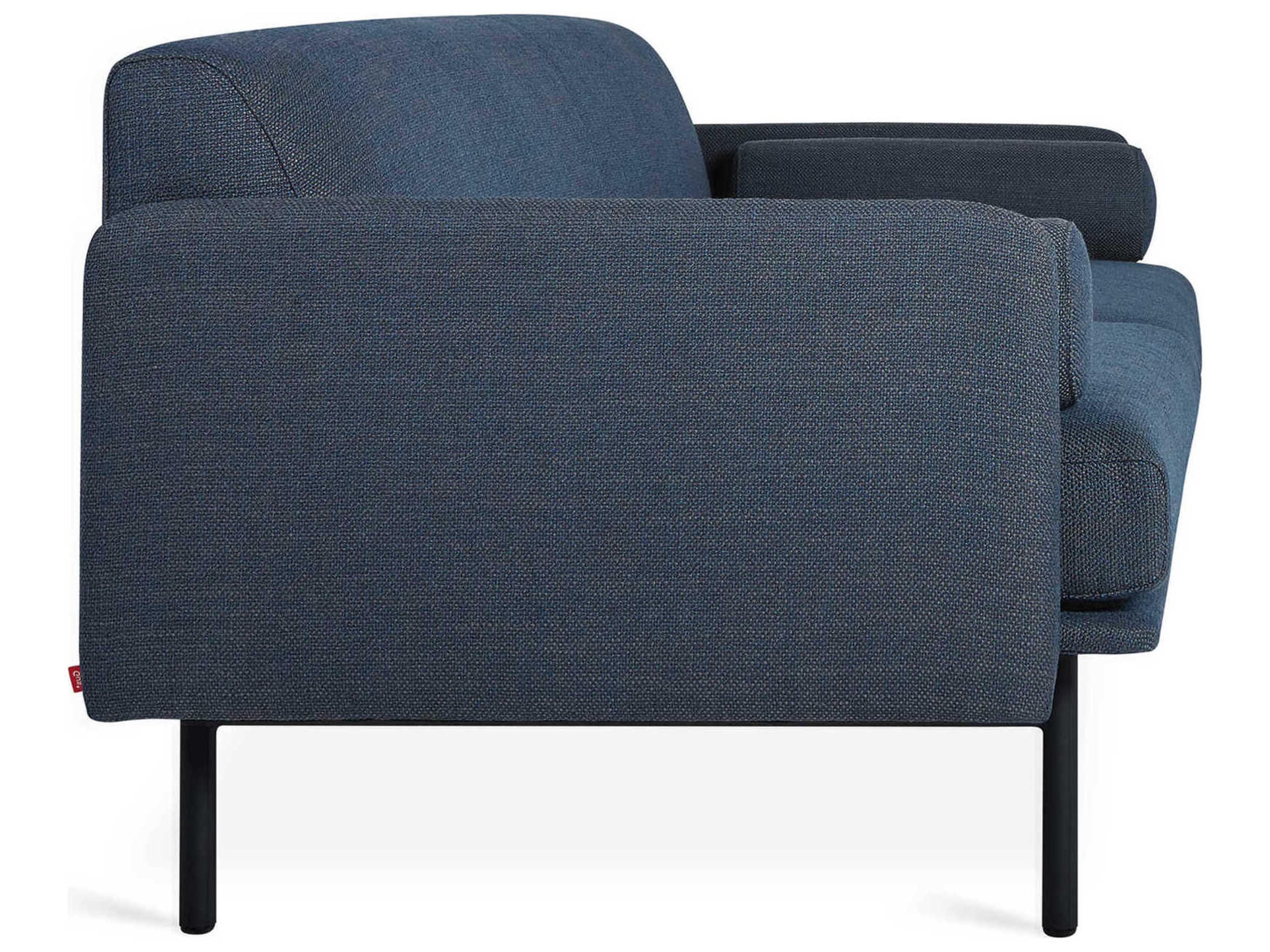 Gus* Modern Foundry Hanson Navy Blue Upholstered Sofa