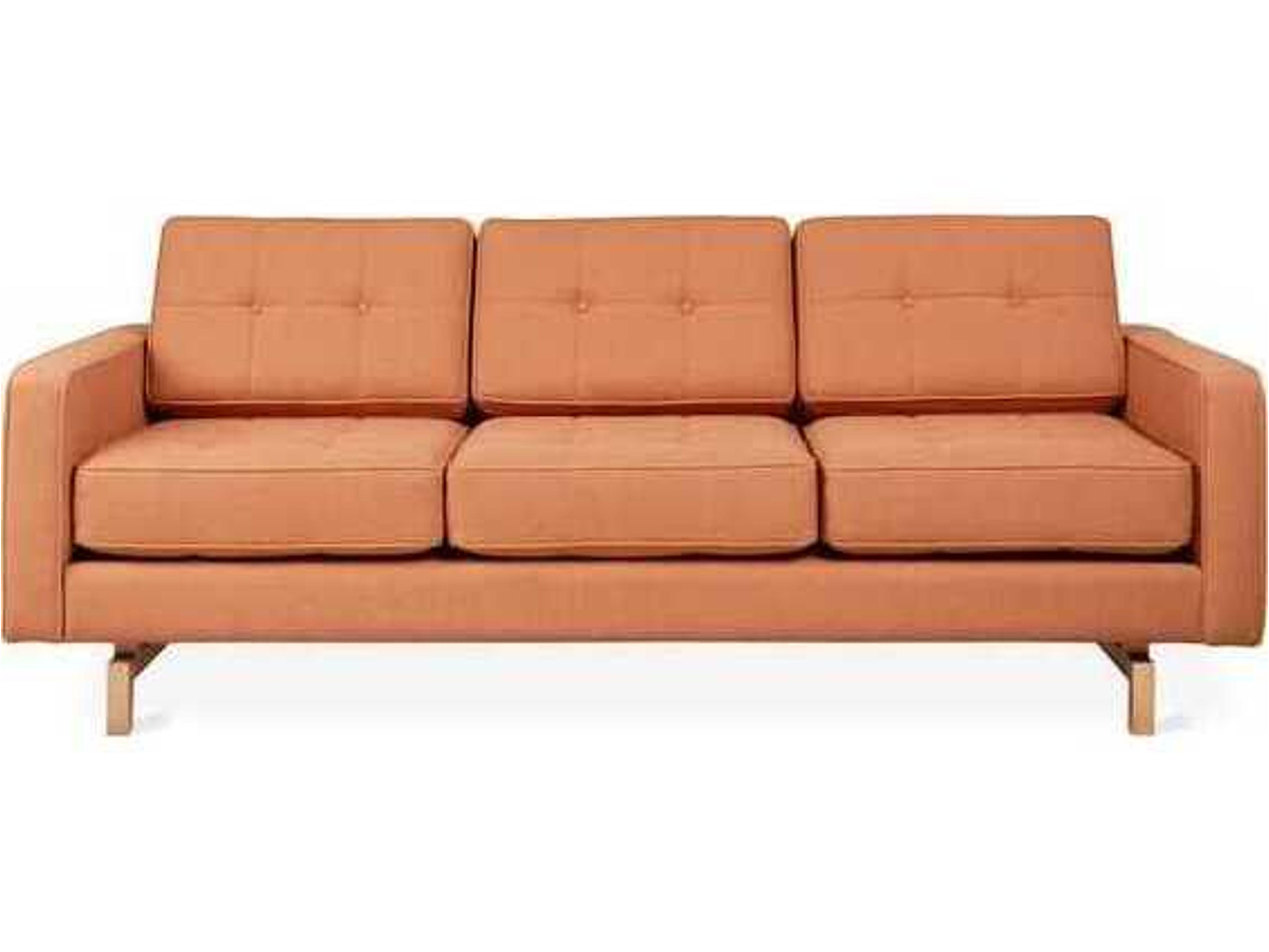 Gus* Modern Jane Caledon Sedona Orange Upholstered Sofa