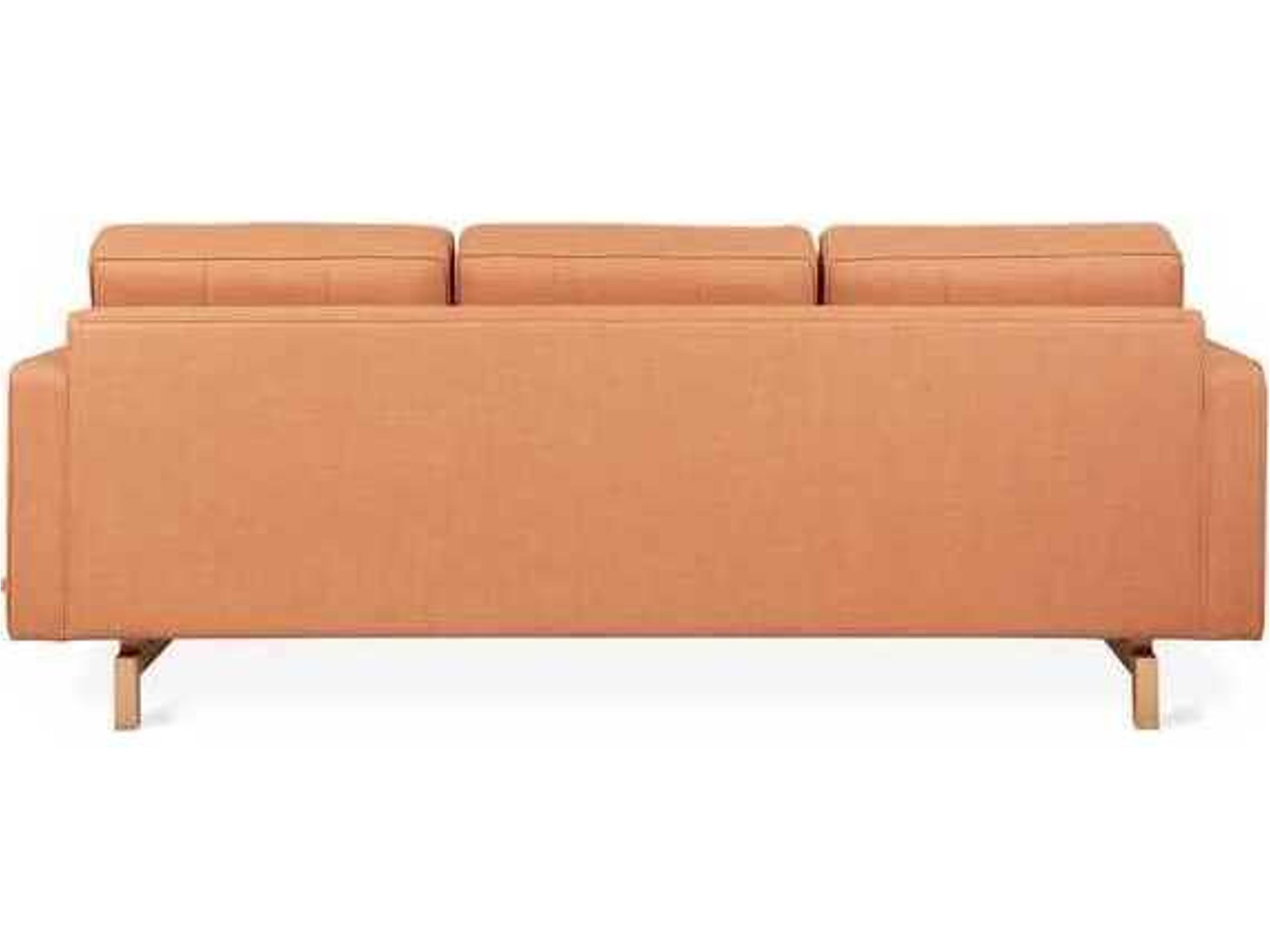 Gus* Modern Jane Caledon Sedona Orange Upholstered Sofa